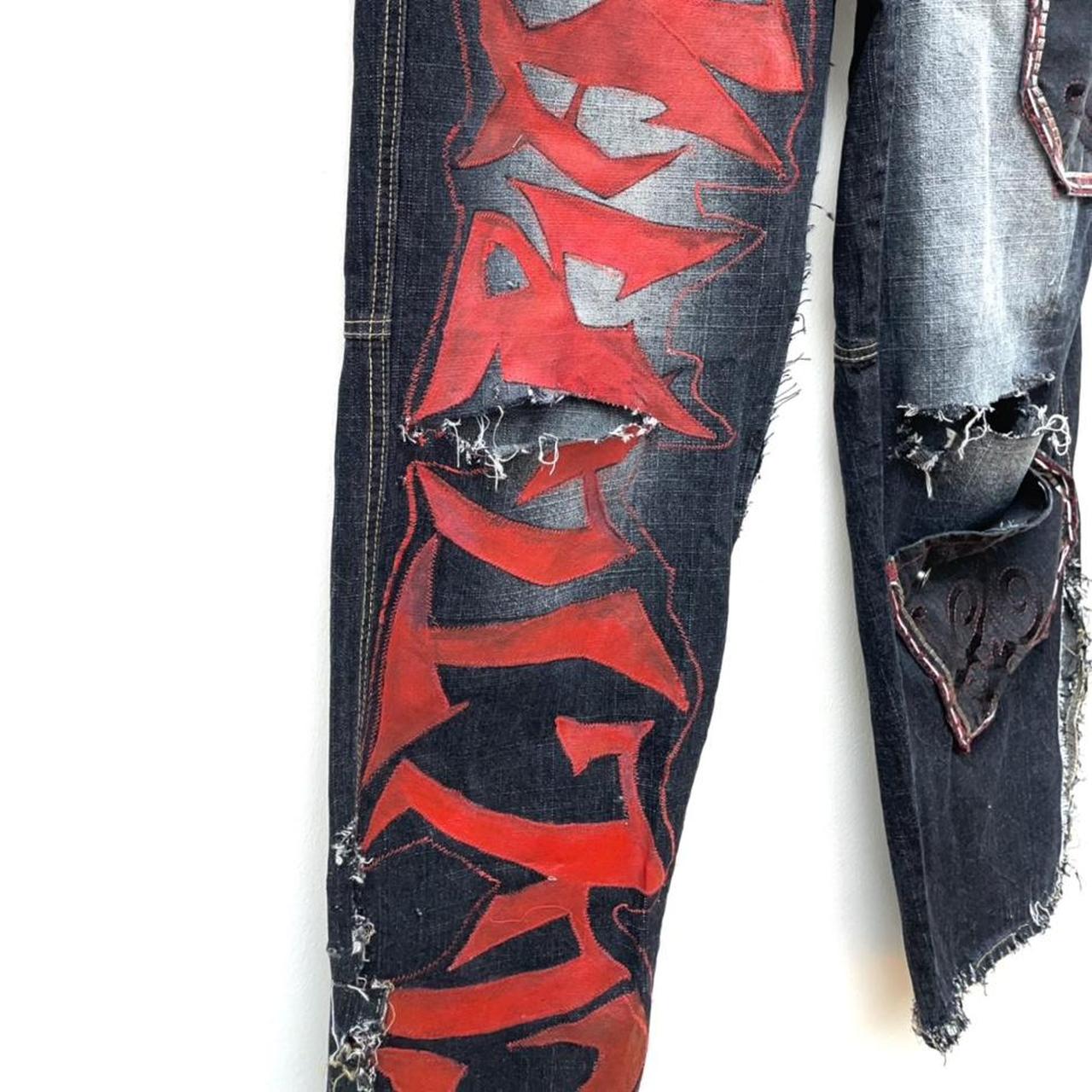 Red Custom sale Jeans