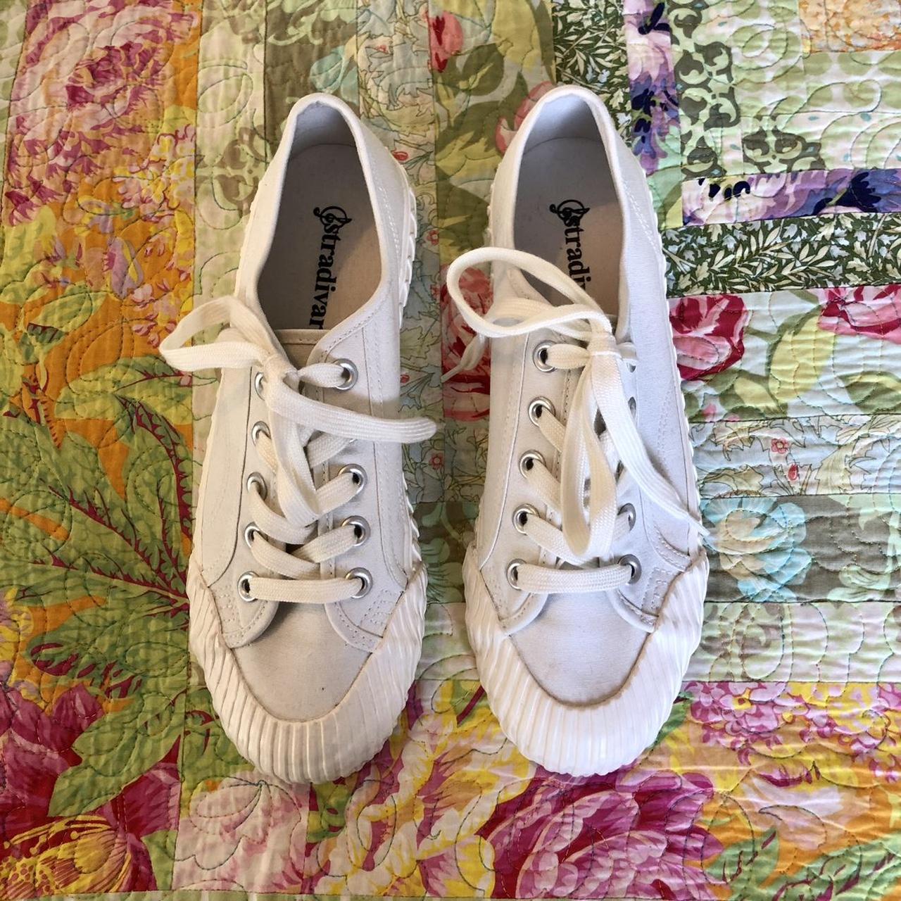 chunky white plimsolls