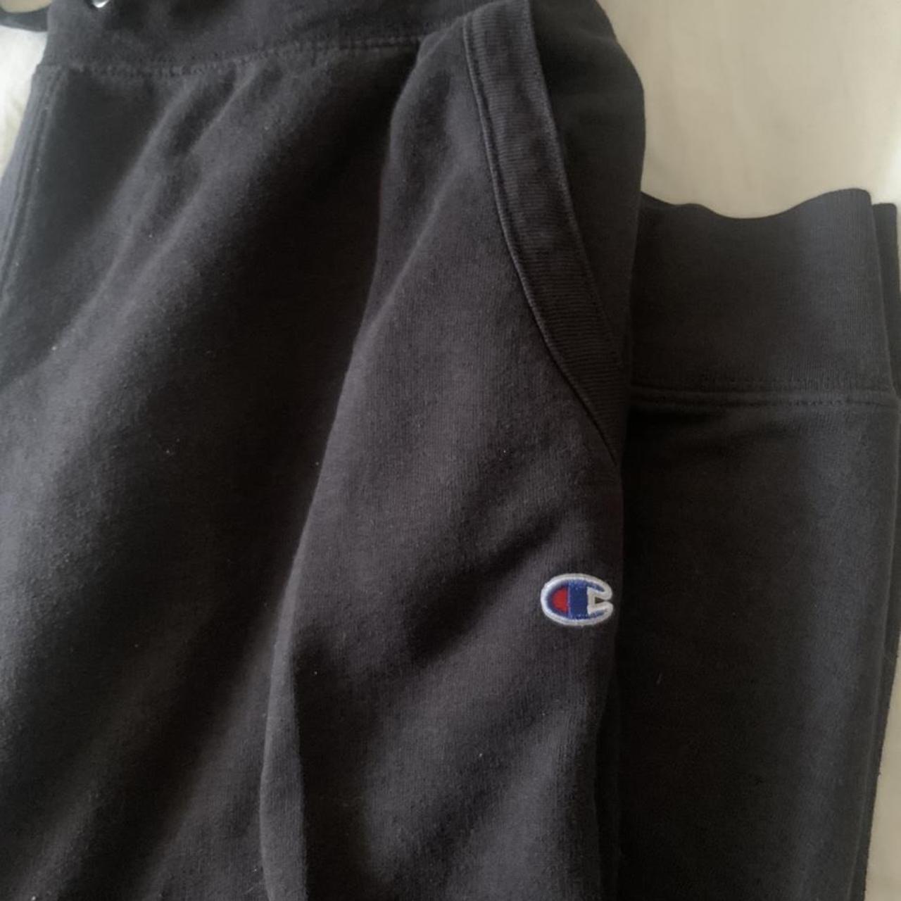black champion sweatpants, size S. Depop