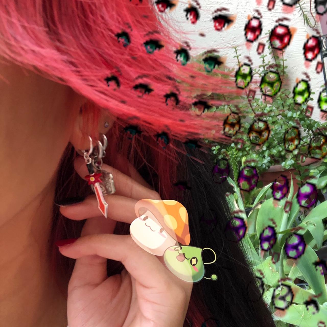 MAPLE SWORD MAPLESTORY EARRINGS 🍁🍄🌱 perfect Depop