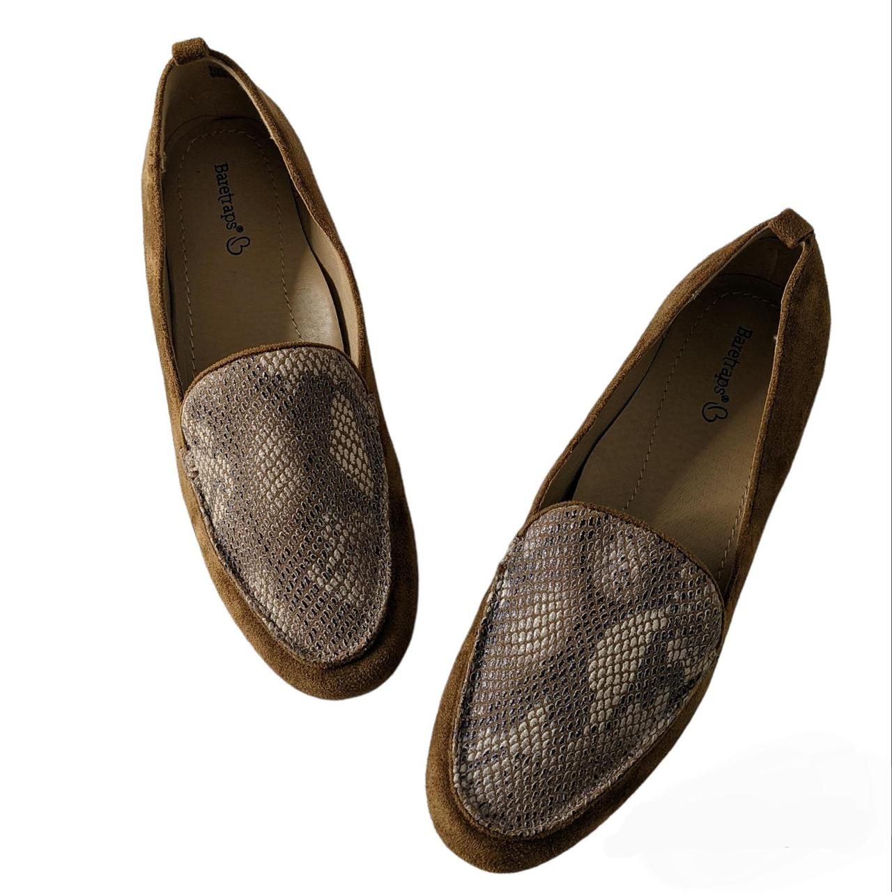 Baretraps Women's Brown and Grey Loafers