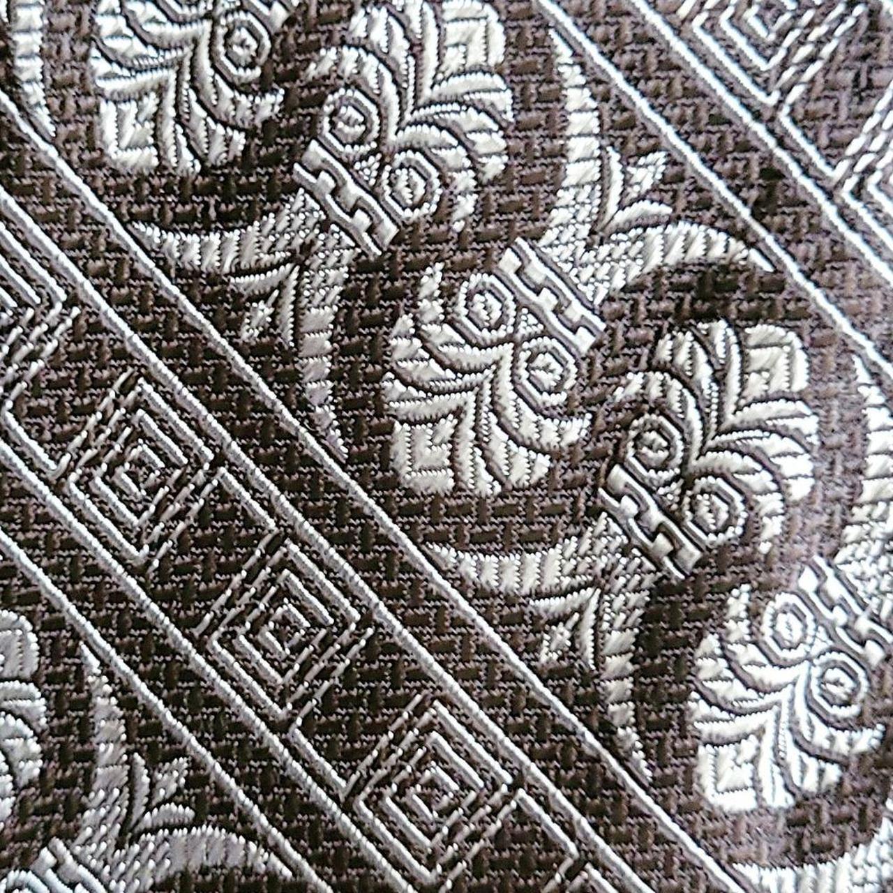 VINTAGE Brown & Silver Hawaiian Tikki Statue Print buy Retro Men's Neck Tie