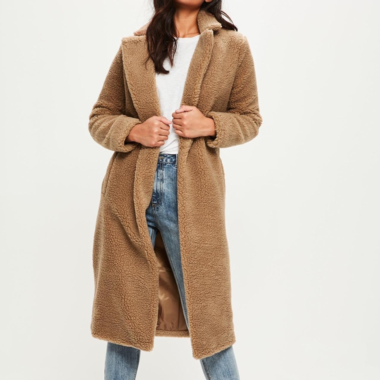 Missguided borg teddy coat hotsell