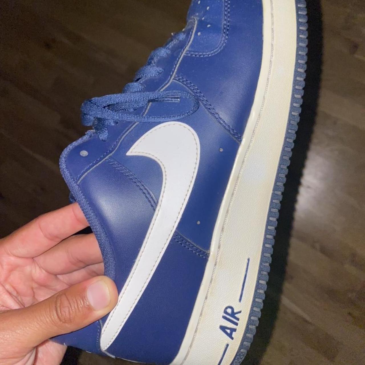 Nike Air Force 1 Navy Blue - Depop