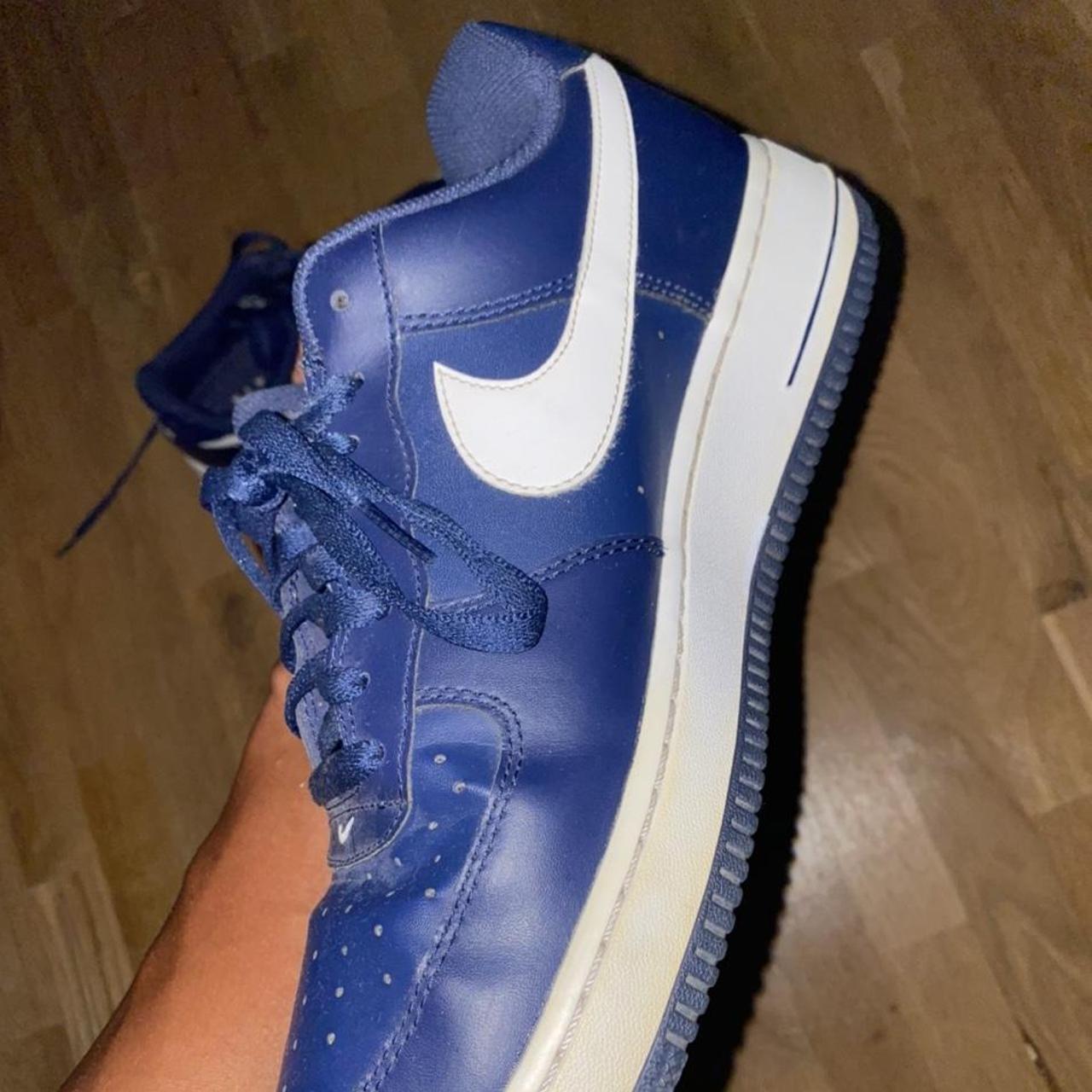 Nike Air Force 1 Navy Blue - Depop