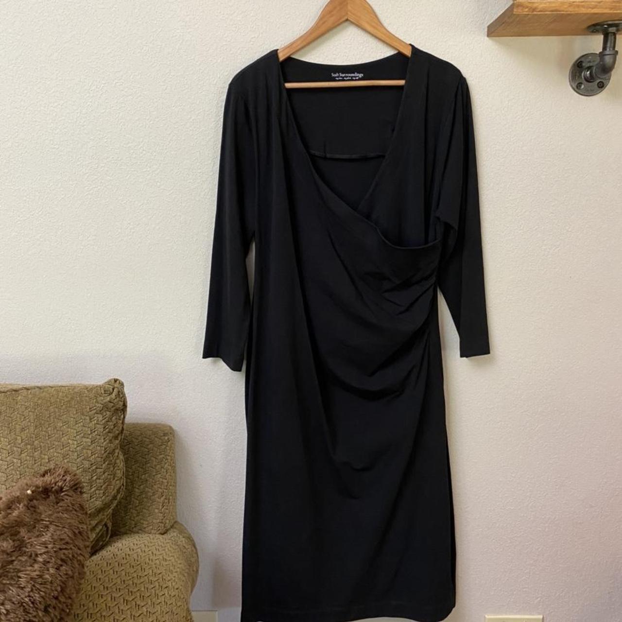 Soft Surroundings Women's Black Dress | Depop