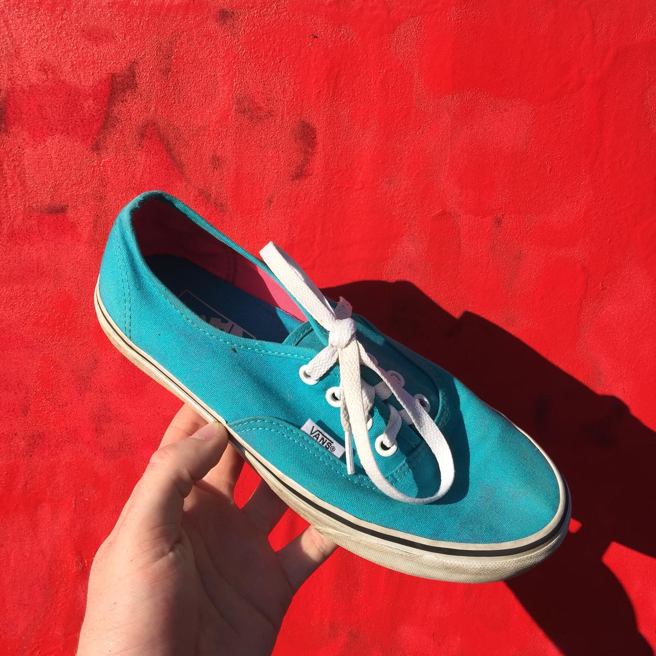 Turquoise 2024 vans womens