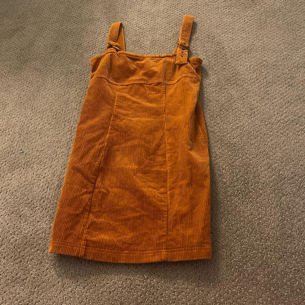 Forever 21 Womens Orange And Burgundy Dress Depop