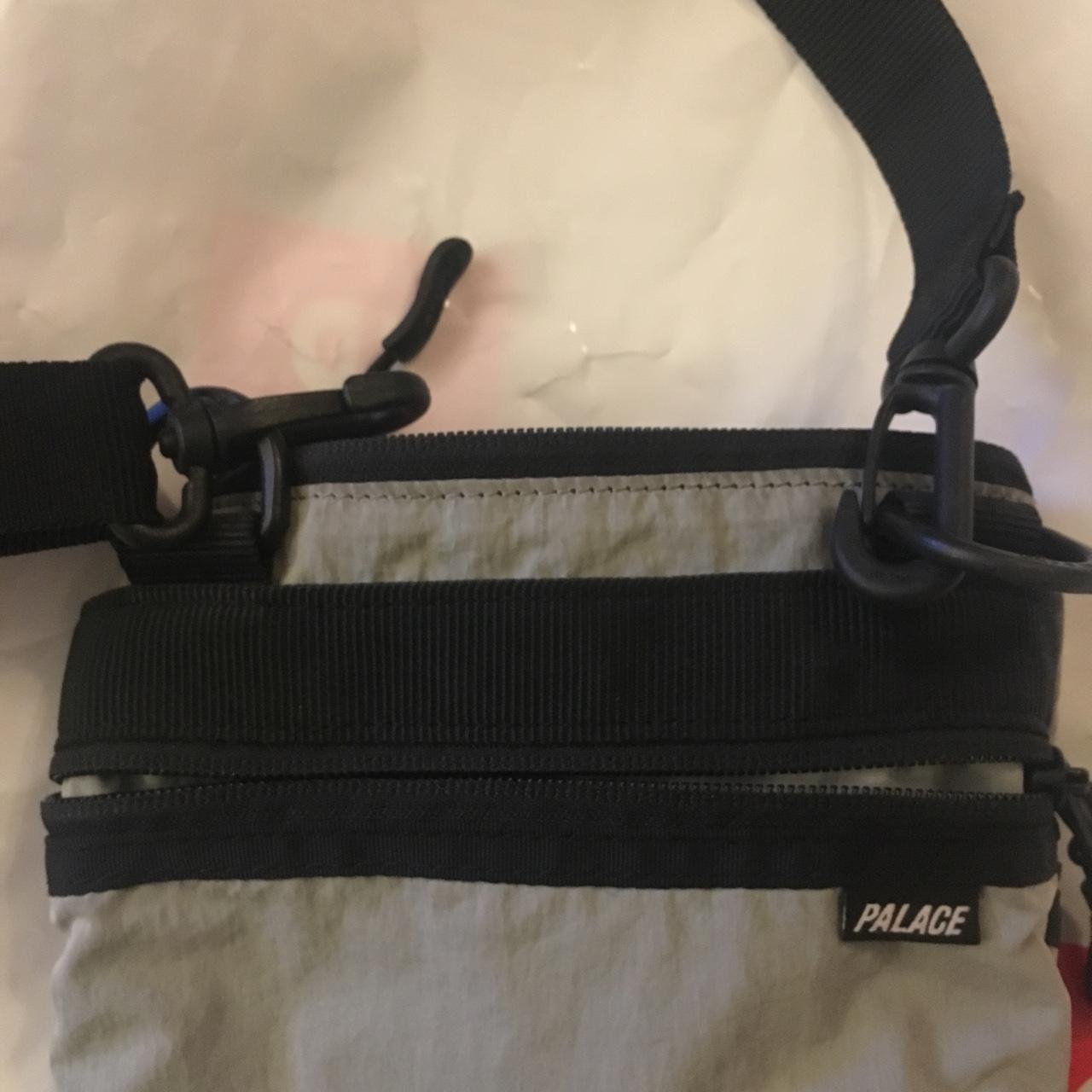 leather tri ferg small shoulder bag with web strap
