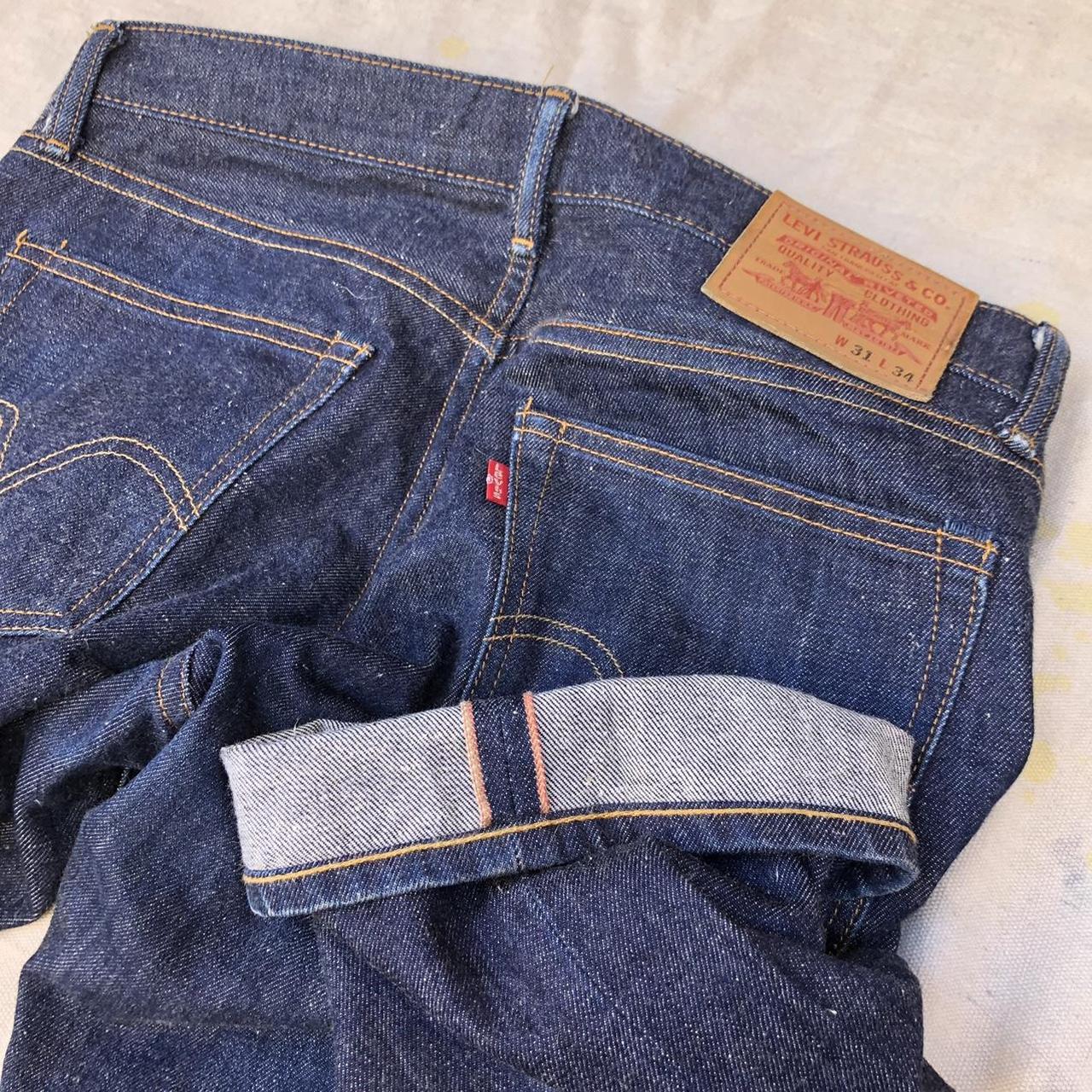 crispy selvedge Levis jeans The perfect budget... - Depop