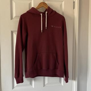 jack wills maroon moletom com capuz