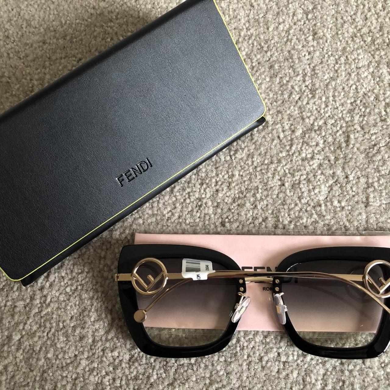 fendi 55mm gradient cat eye sunglasses