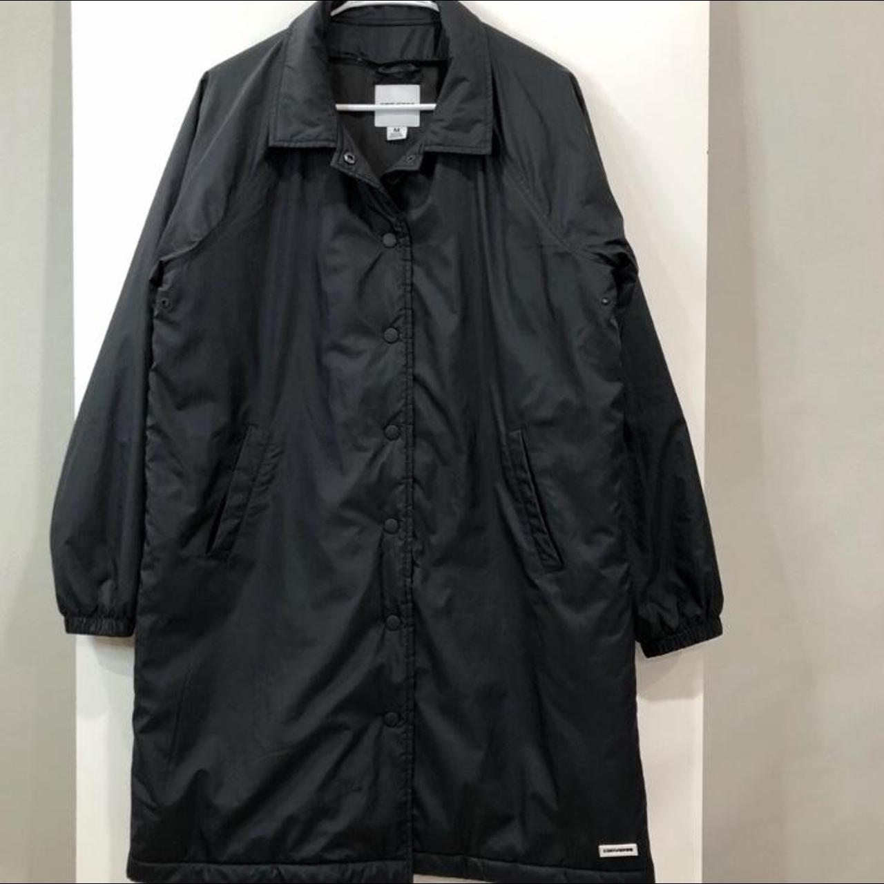 Converse Lightweight Rain Jacket Black, Size... - Depop