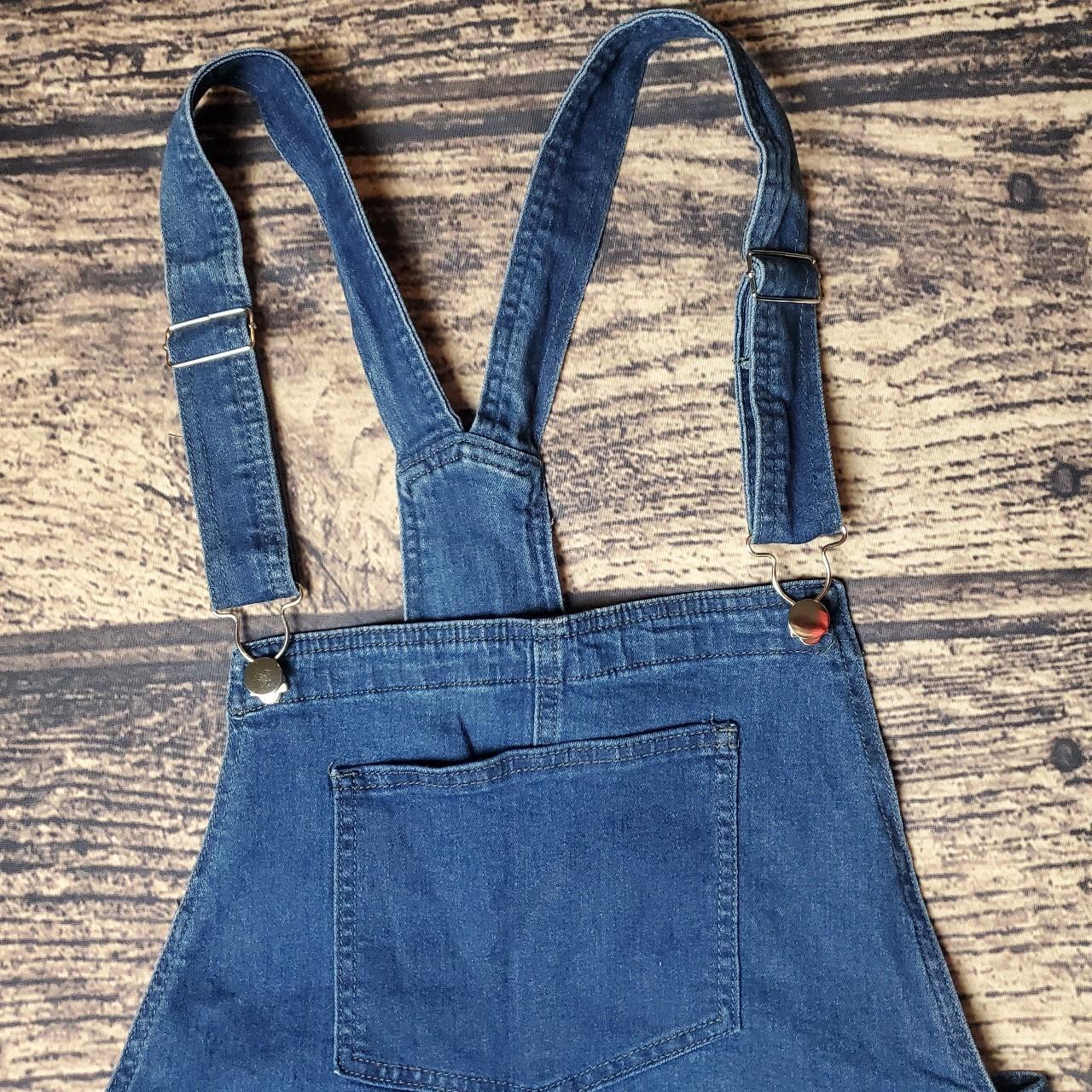Product Image 4 - Denim Overall Shorts.
Size Large
The measurements