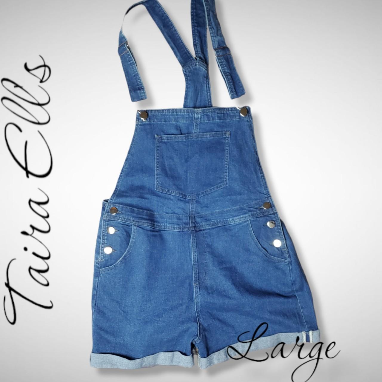 Product Image 1 - Denim Overall Shorts.
Size Large
The measurements