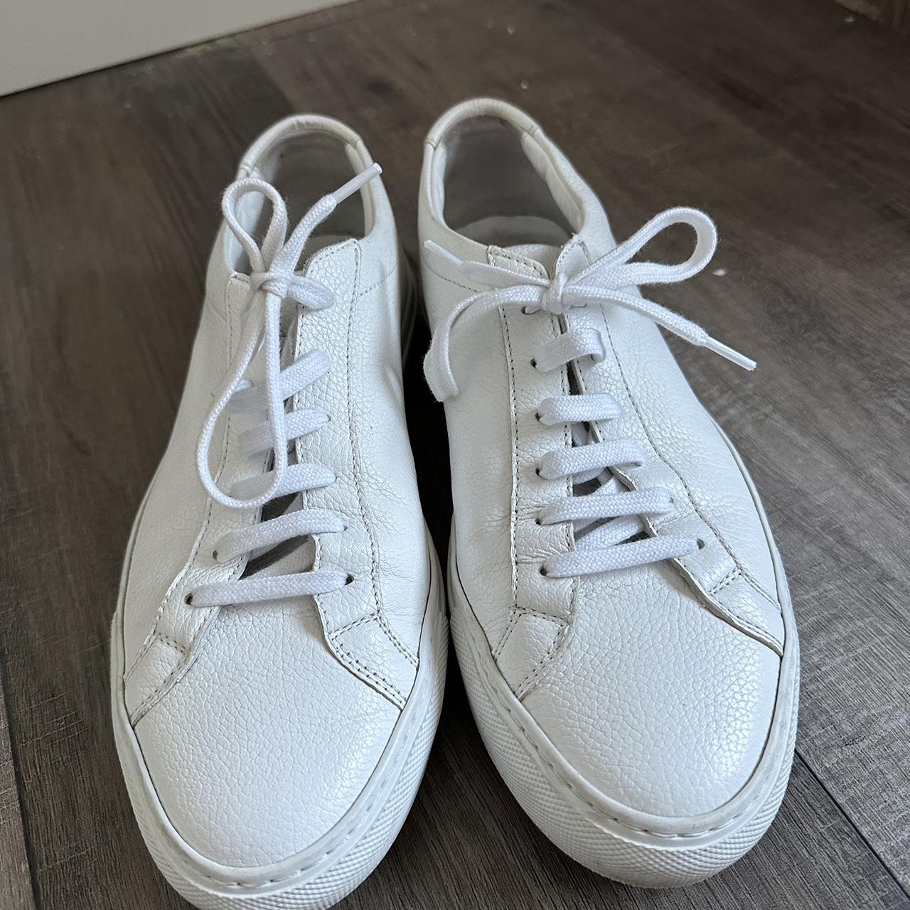 Common Projects Women's White Trainers | Depop