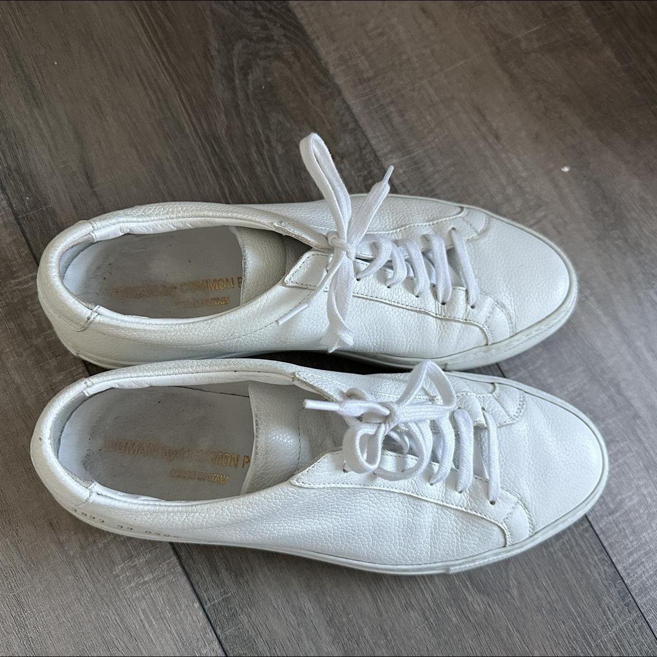 Common Projects Women's White Trainers | Depop