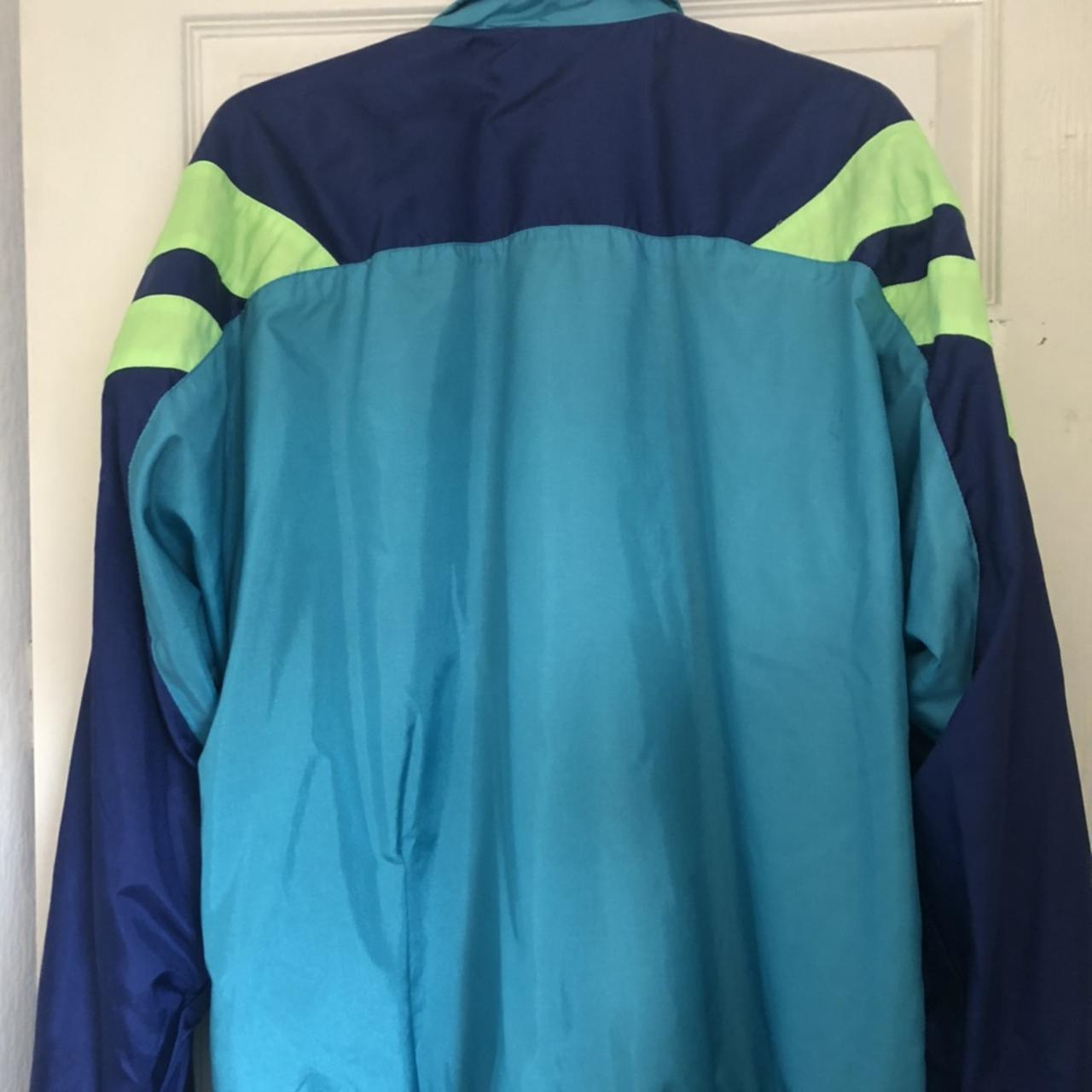 DISCOUNTED: Vintage neon adidas D8 F192 jacket, size... - Depop