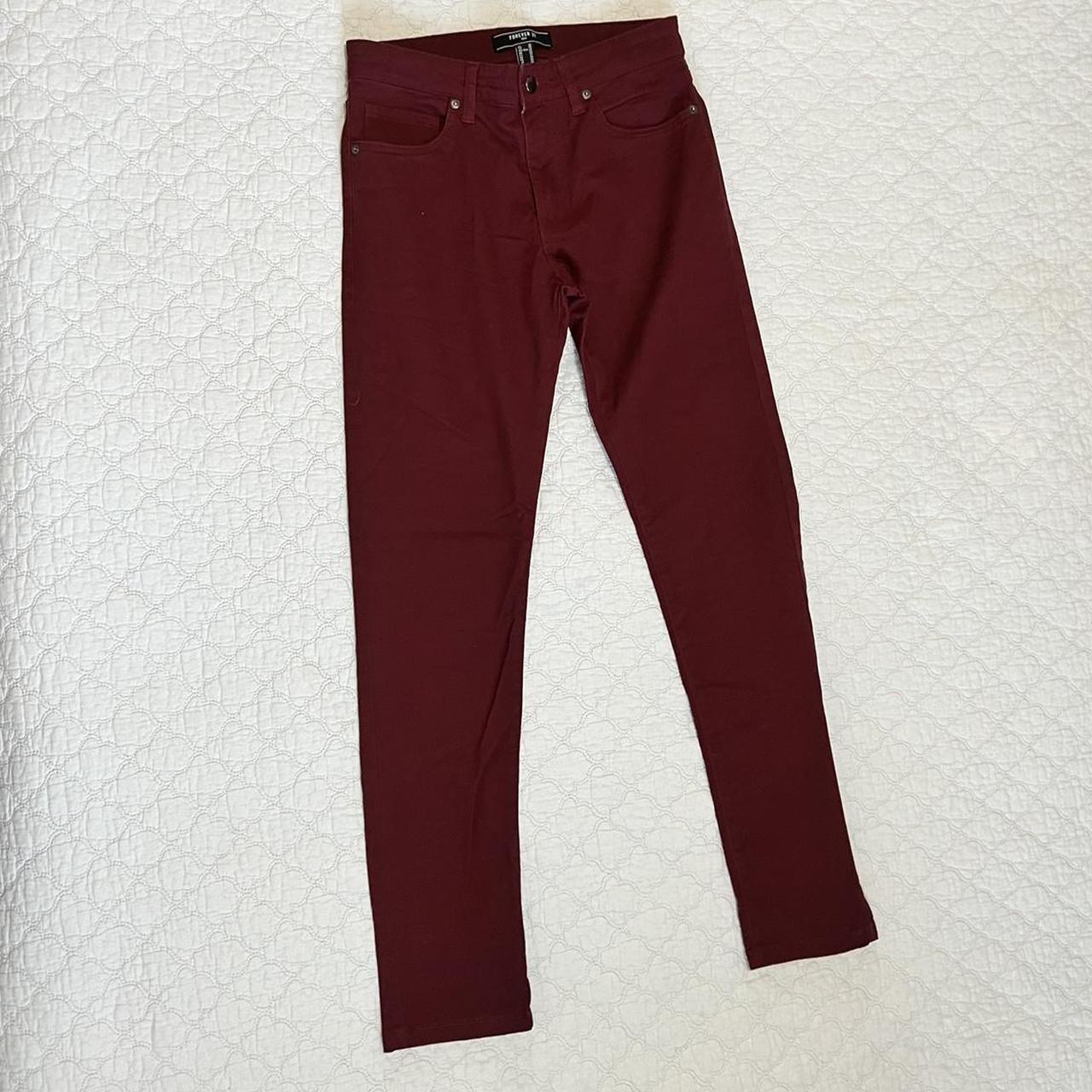 H&M Burgundy Pants Brand new, never worn out. Size... - Depop