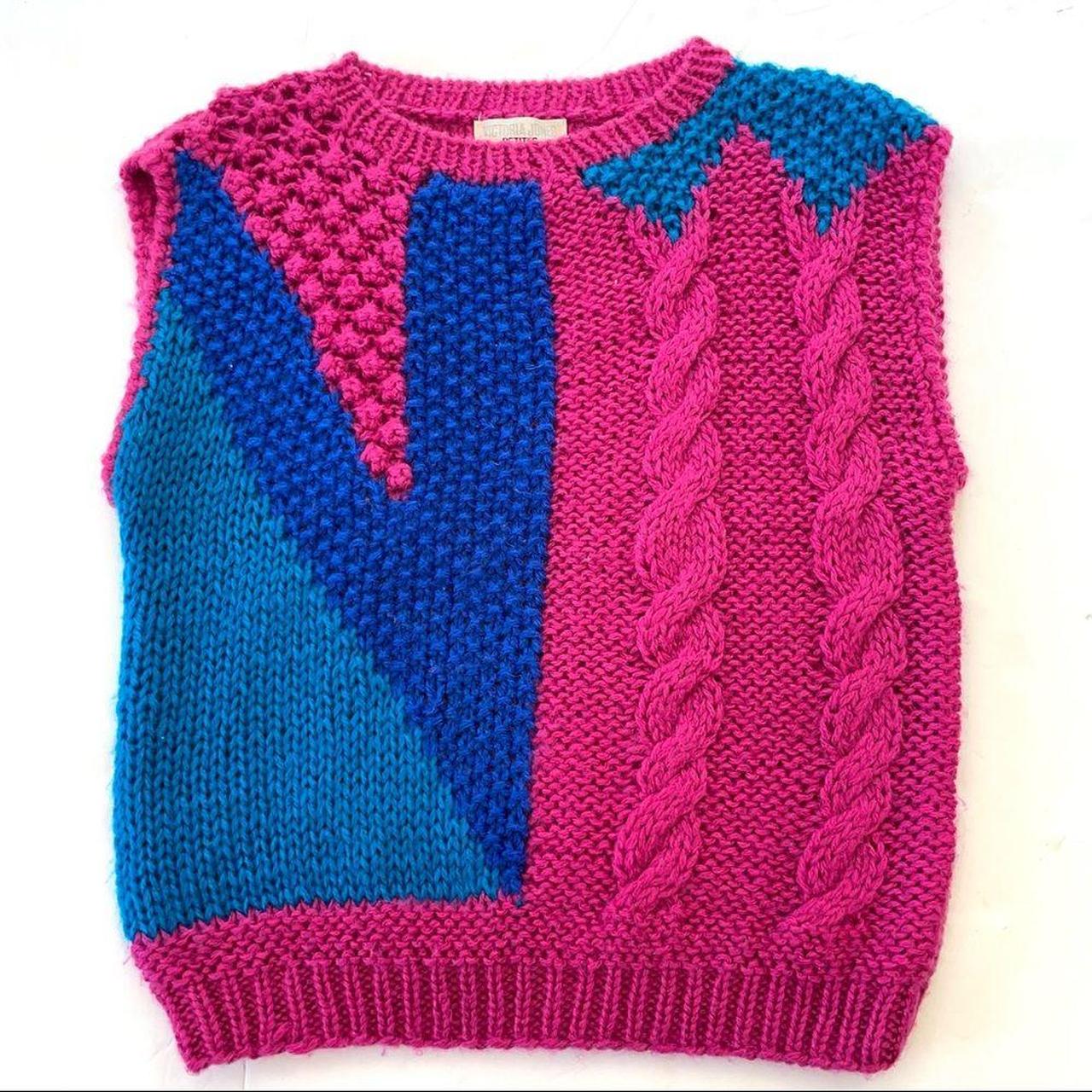 Product Image 4 - Vintage Chunky Knit Multicolor Vest,