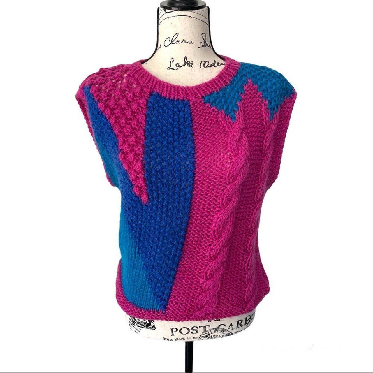 Product Image 1 - Vintage Chunky Knit Multicolor Vest,