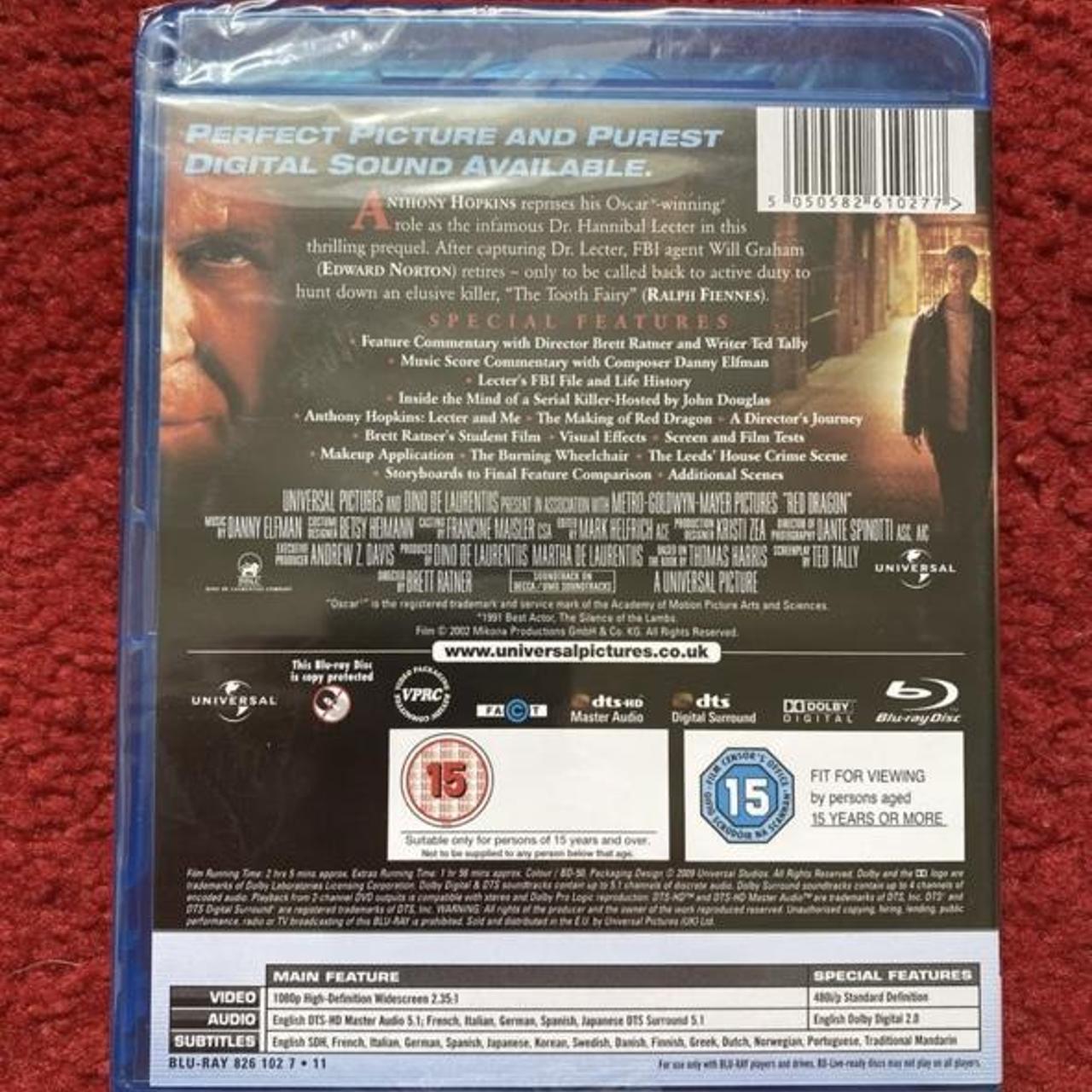 Red Dragon Blu-Ray (2002), Brand New &... - Depop