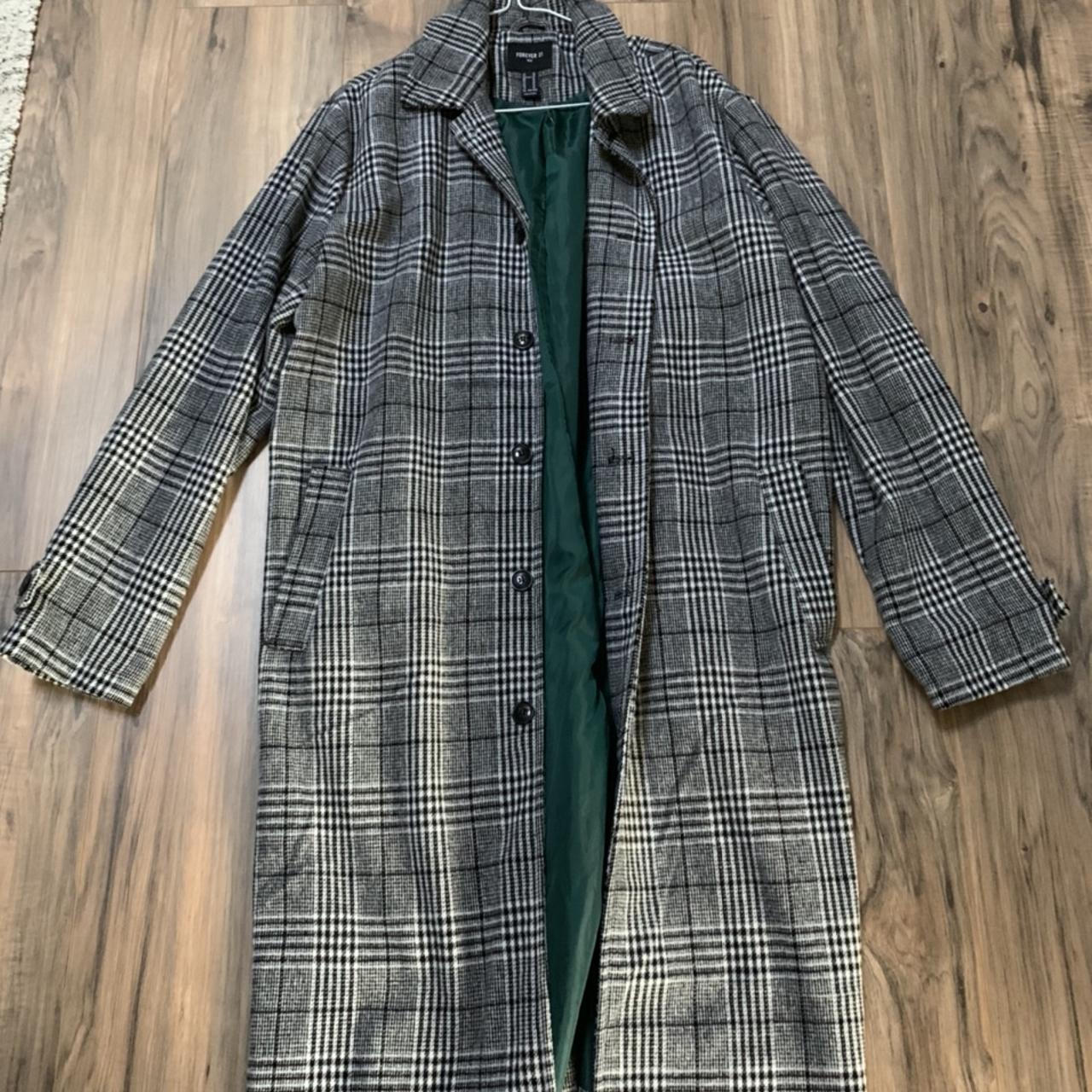 Oversized Coat with long length Medium but fits... - Depop