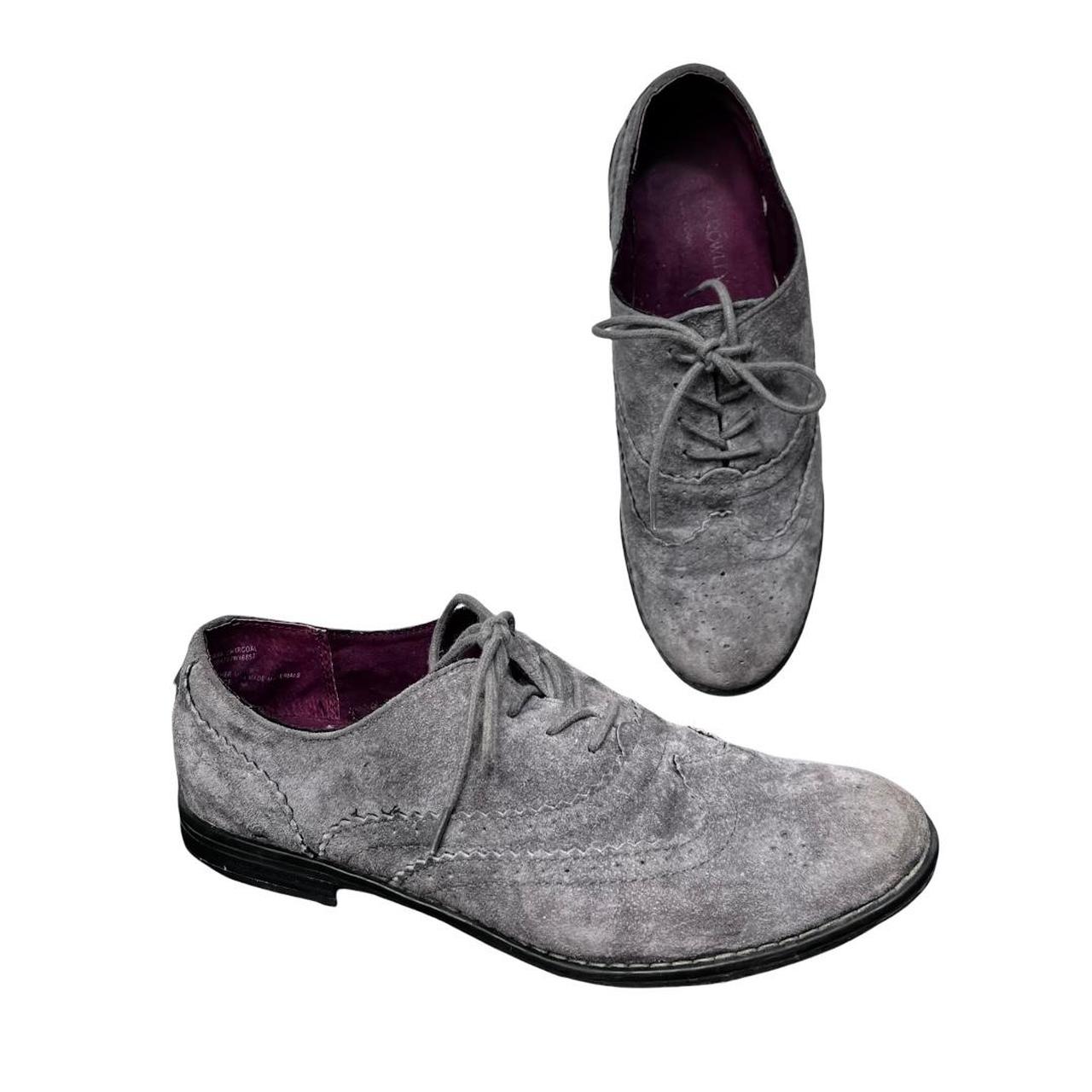 Grey suede hot sale oxfords womens