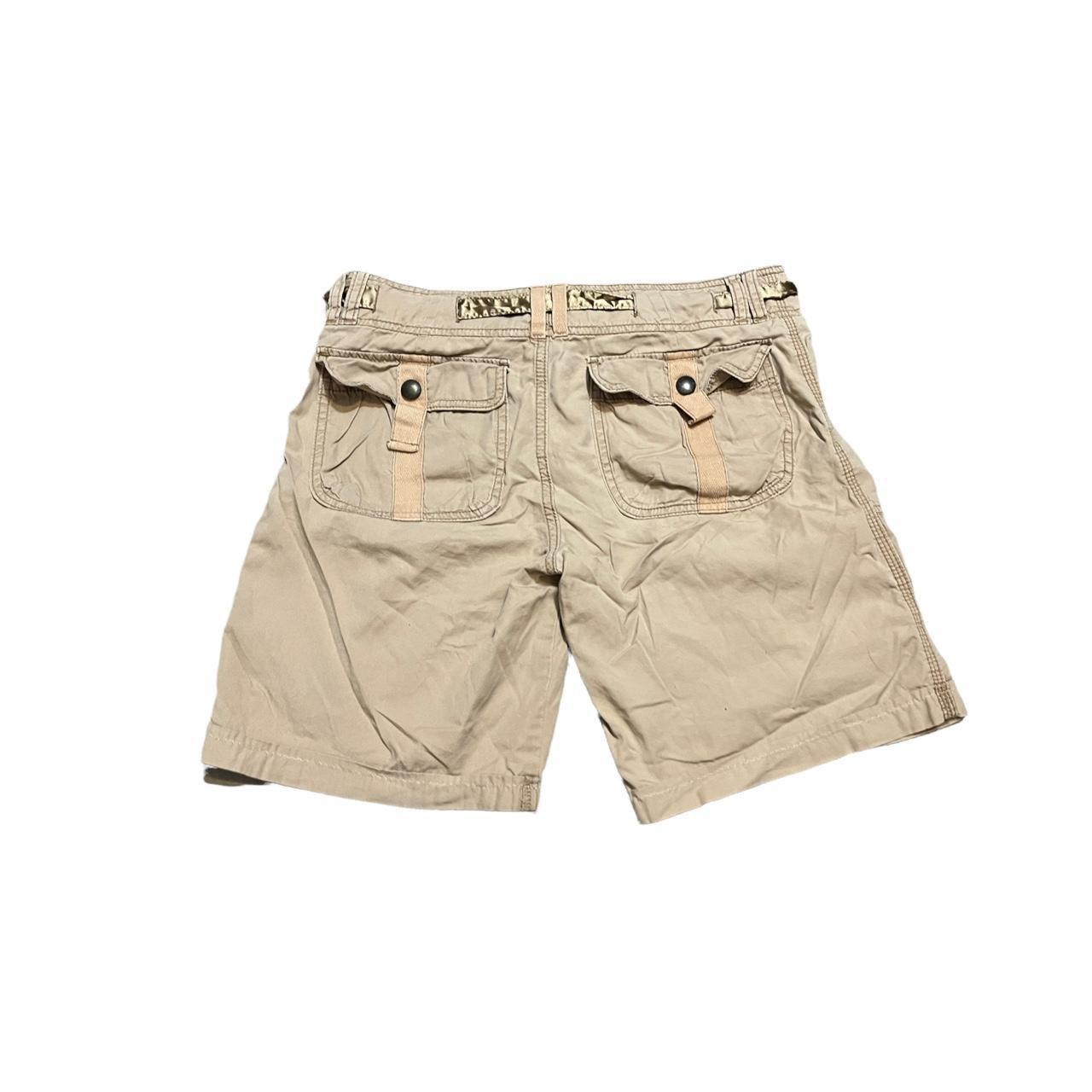 Abercrombie & Fitch Women's Tan and Cream Shorts | Depop