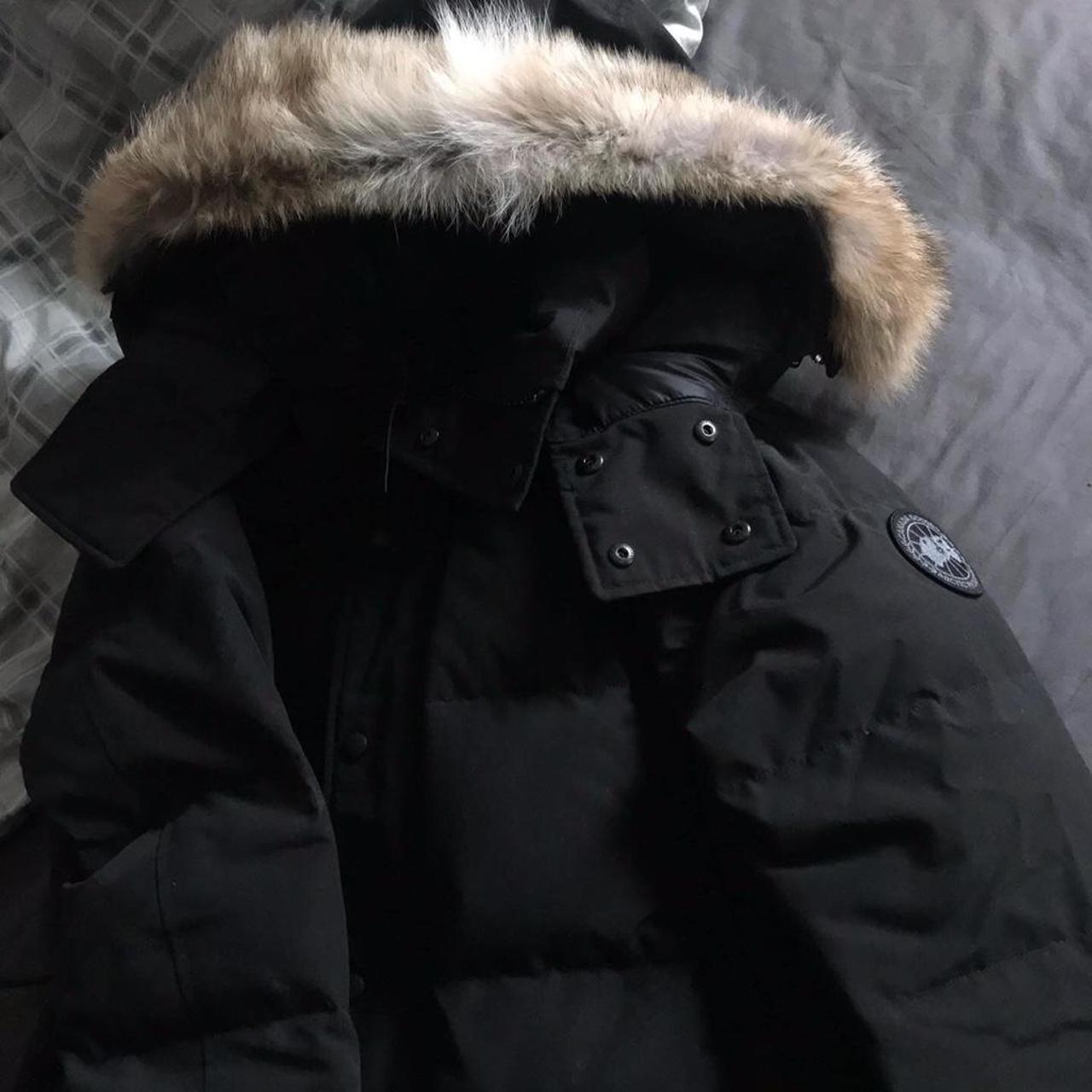 Black Label Canada Goose Wyndham Men’s Medium DM... - Depop