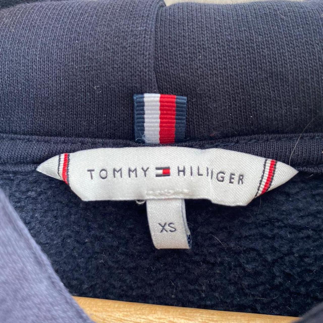 Navy blue Tommy Hilfiger Long hoodie Hoodie... - Depop