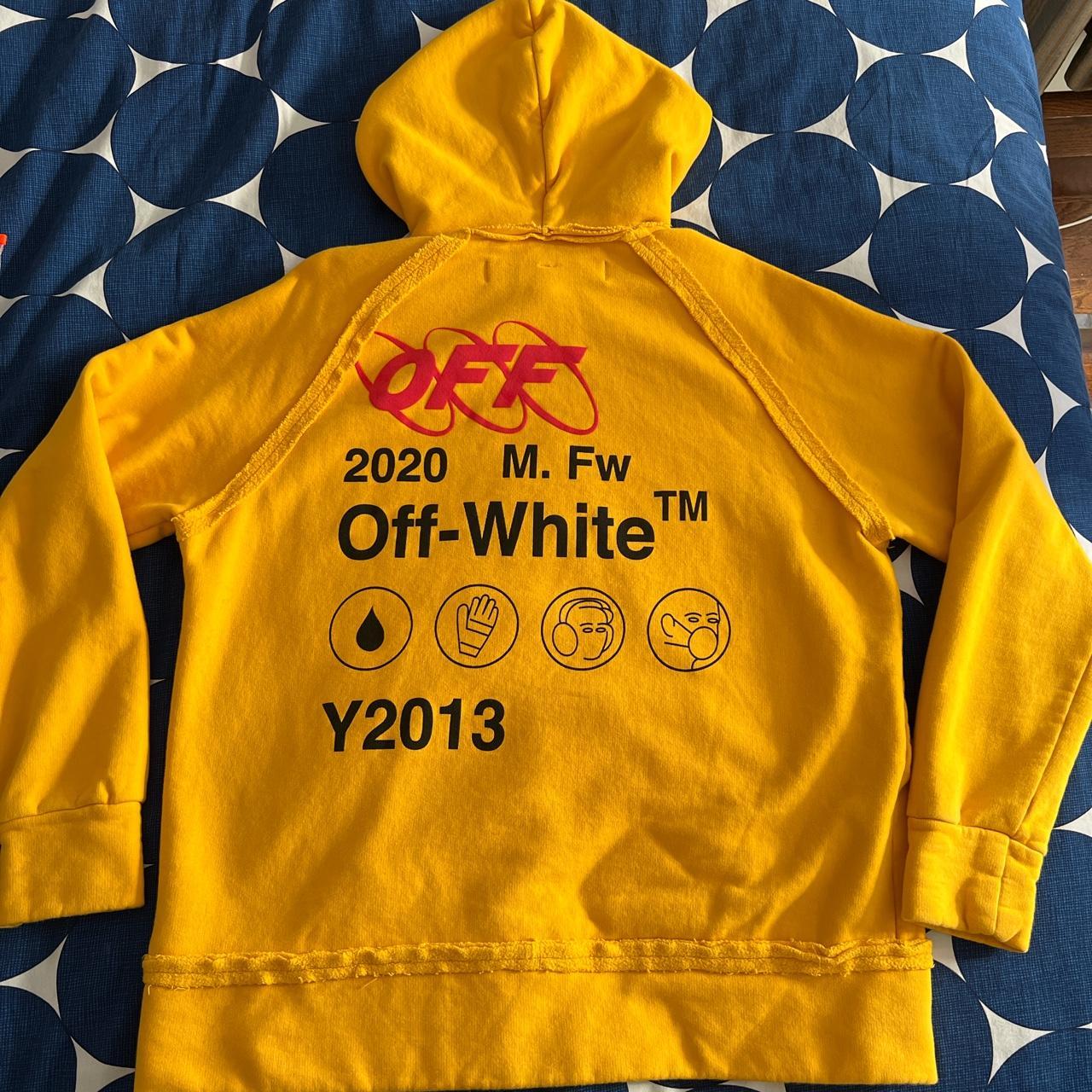 Off-White c/o Virgil Abloh Industrial Logo Puffer Jacket in Yellow