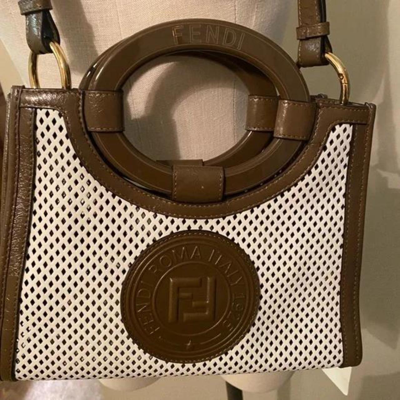 Fendi shop perforated tote