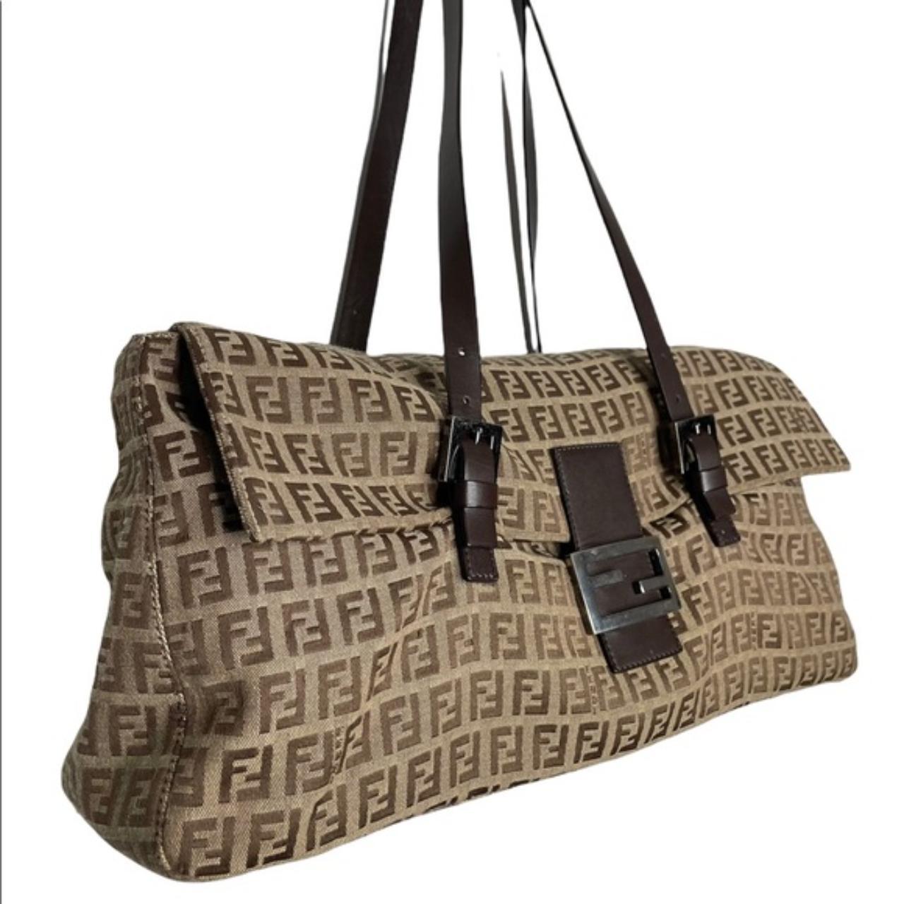 Fendi | Vintage Zucchino Shoulder Bag in Brown FF | Depop