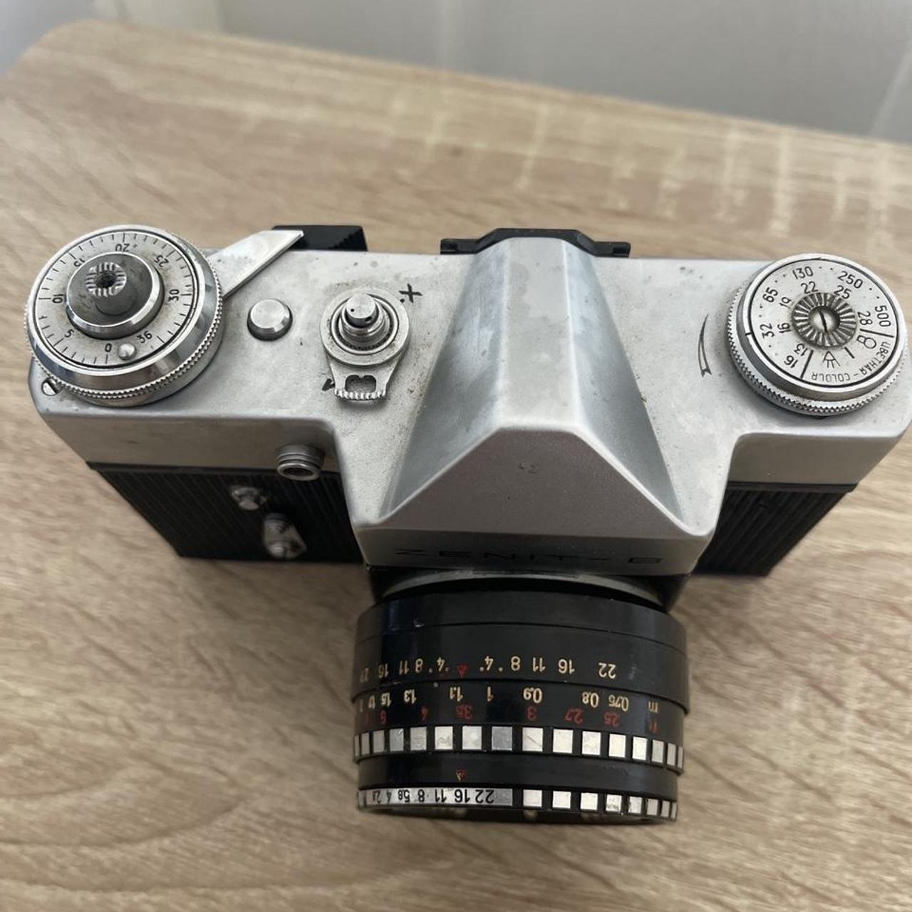 Vintage zenit b camera with a pentacon practicar... - Depop