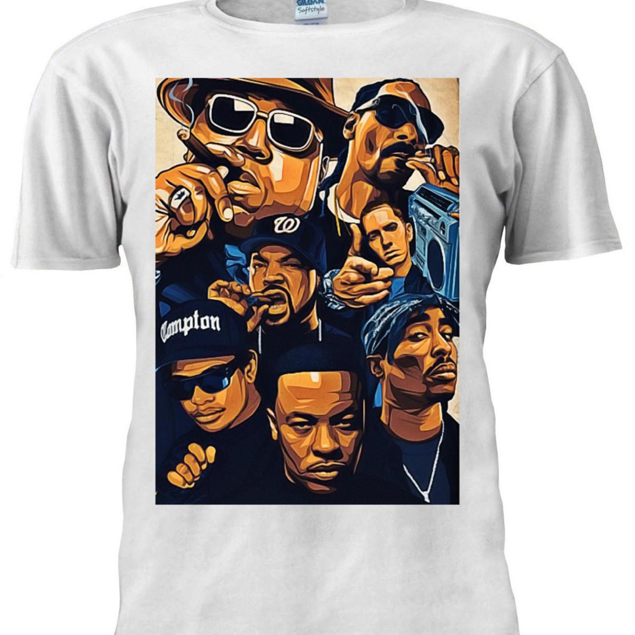 Hip Hop Legends All Together T Shirt, 2PAC Tee,... - Depop