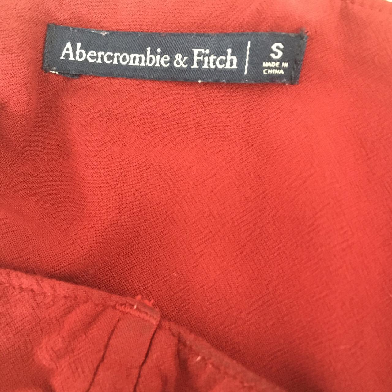 Abercrombie & Fitch Women's Red Jumpsuit | Depop