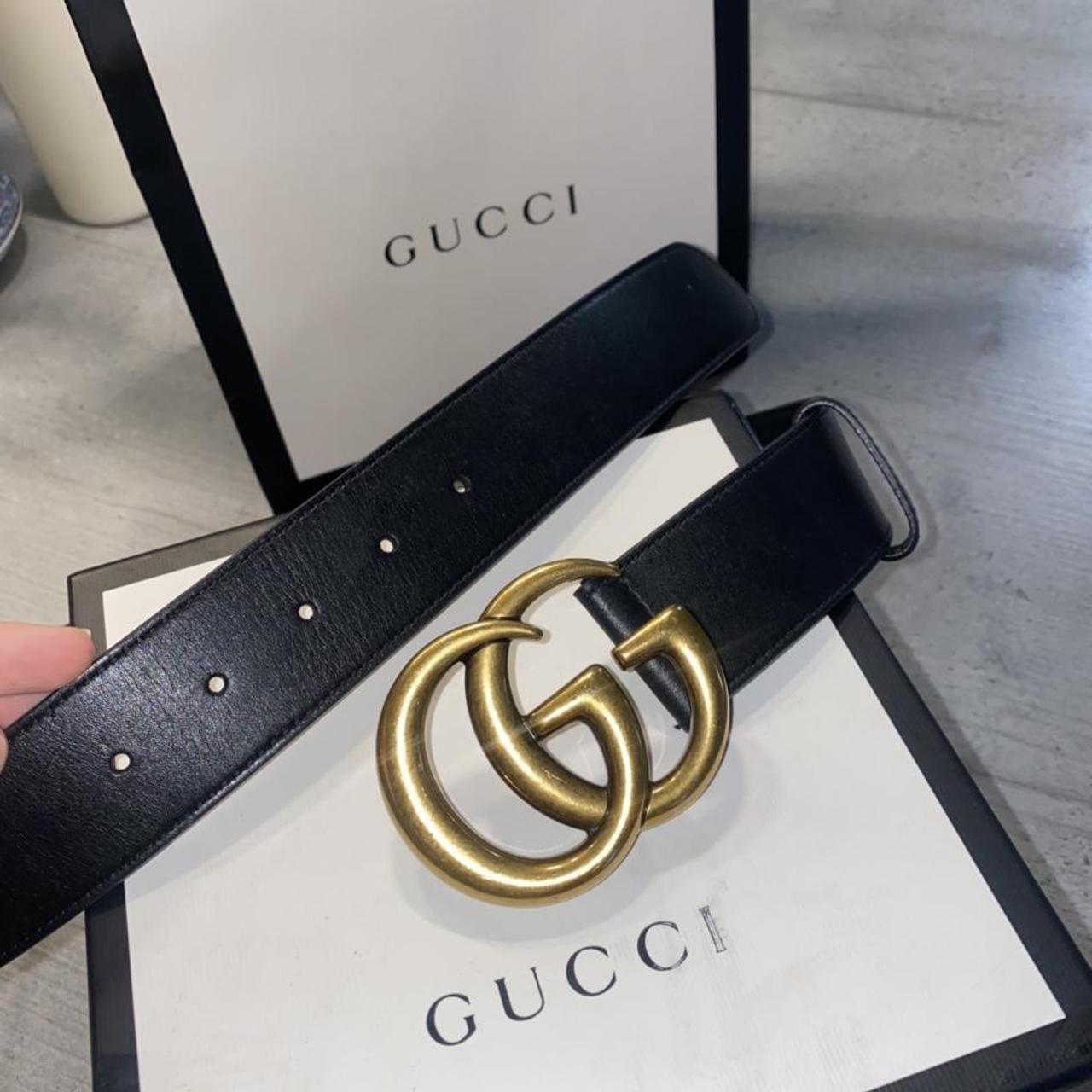 Genuine Gucci Belt, worn a few times, own holes made... Depop