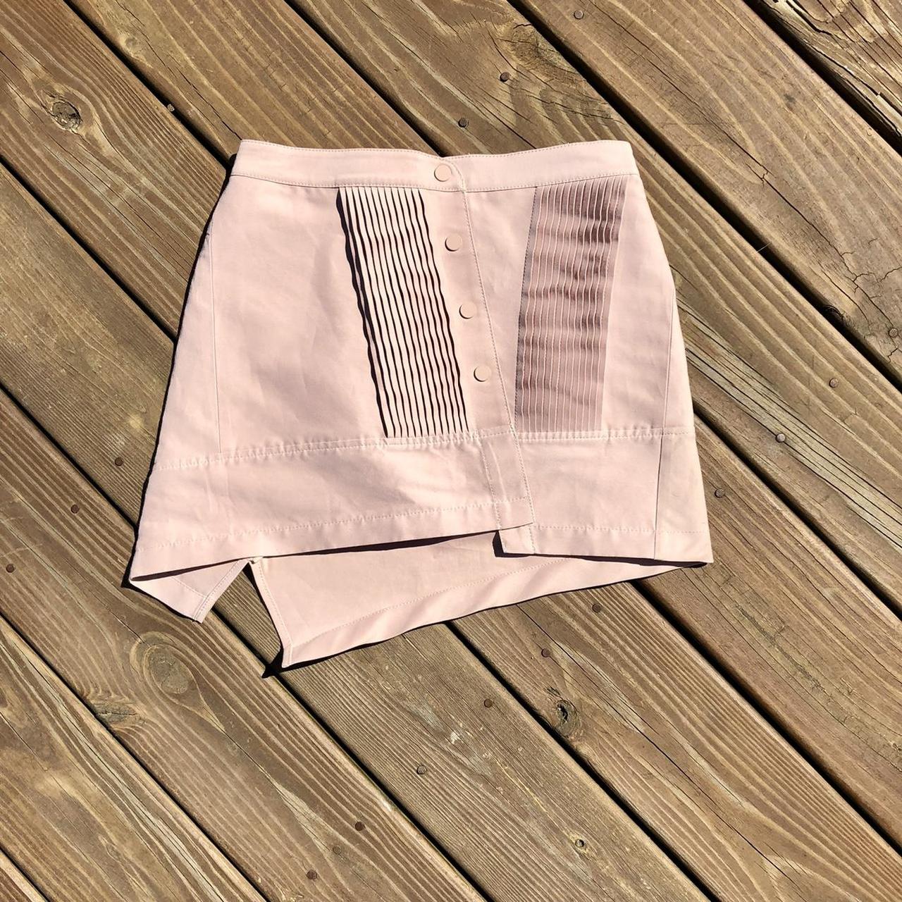 BCBGMAXAZRIA Bare Pink The Elita Skirt Size