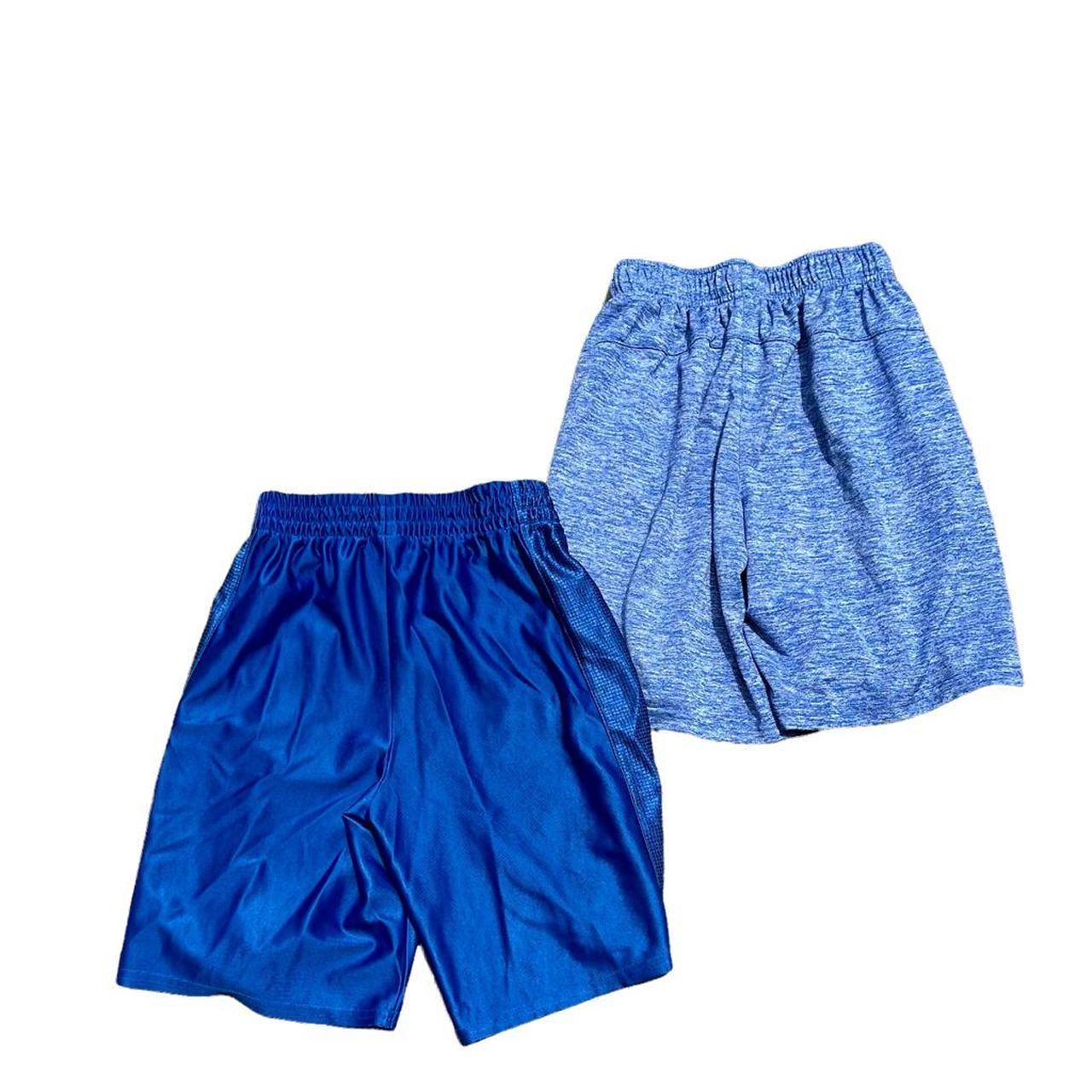 BUNDLE (2) Youth Blue Basketball Shorts Size... - Depop