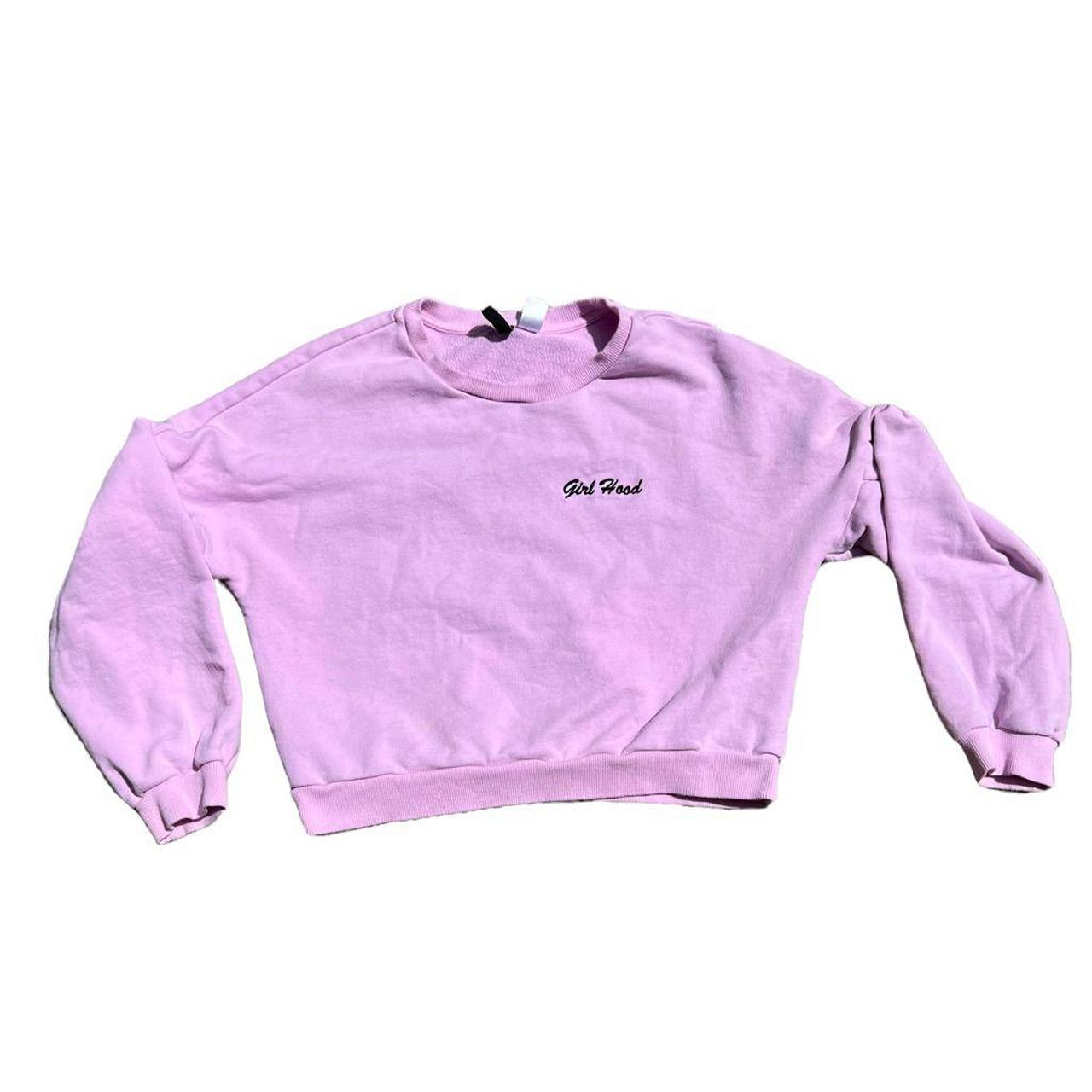 H&M Women's Pink Hoodie Depop