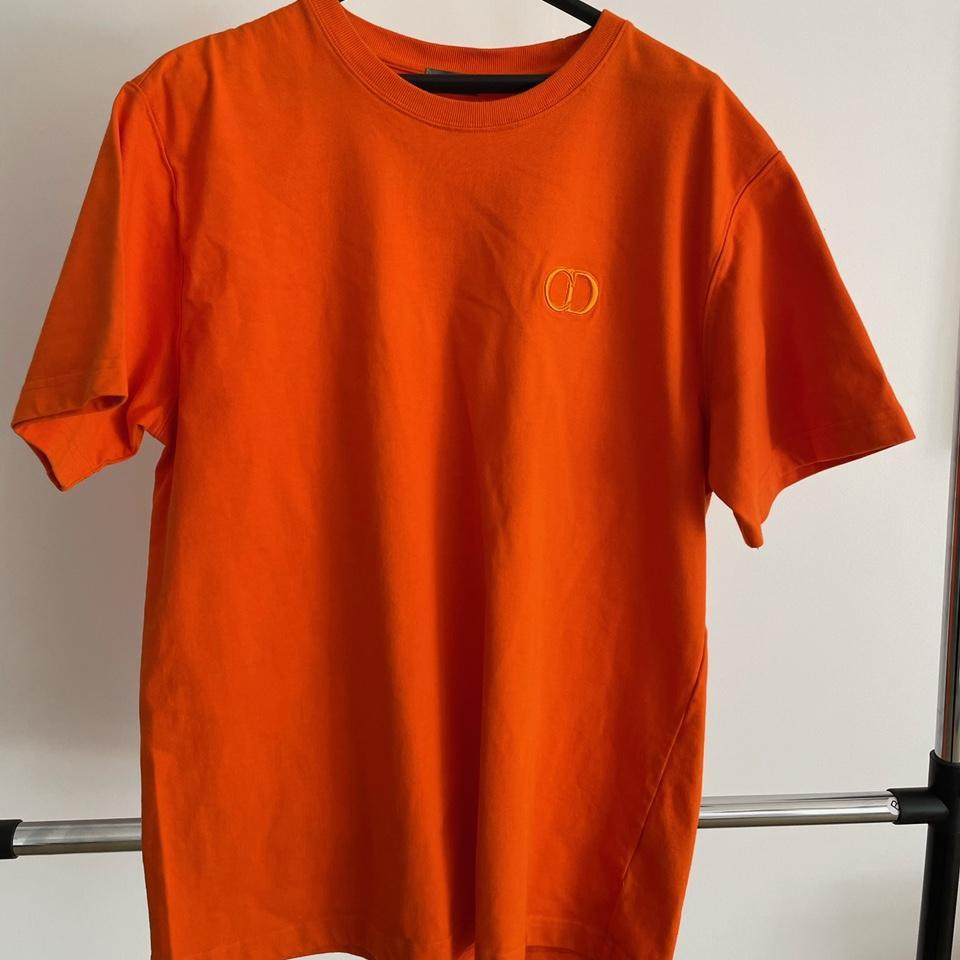 orange christian dior shirt