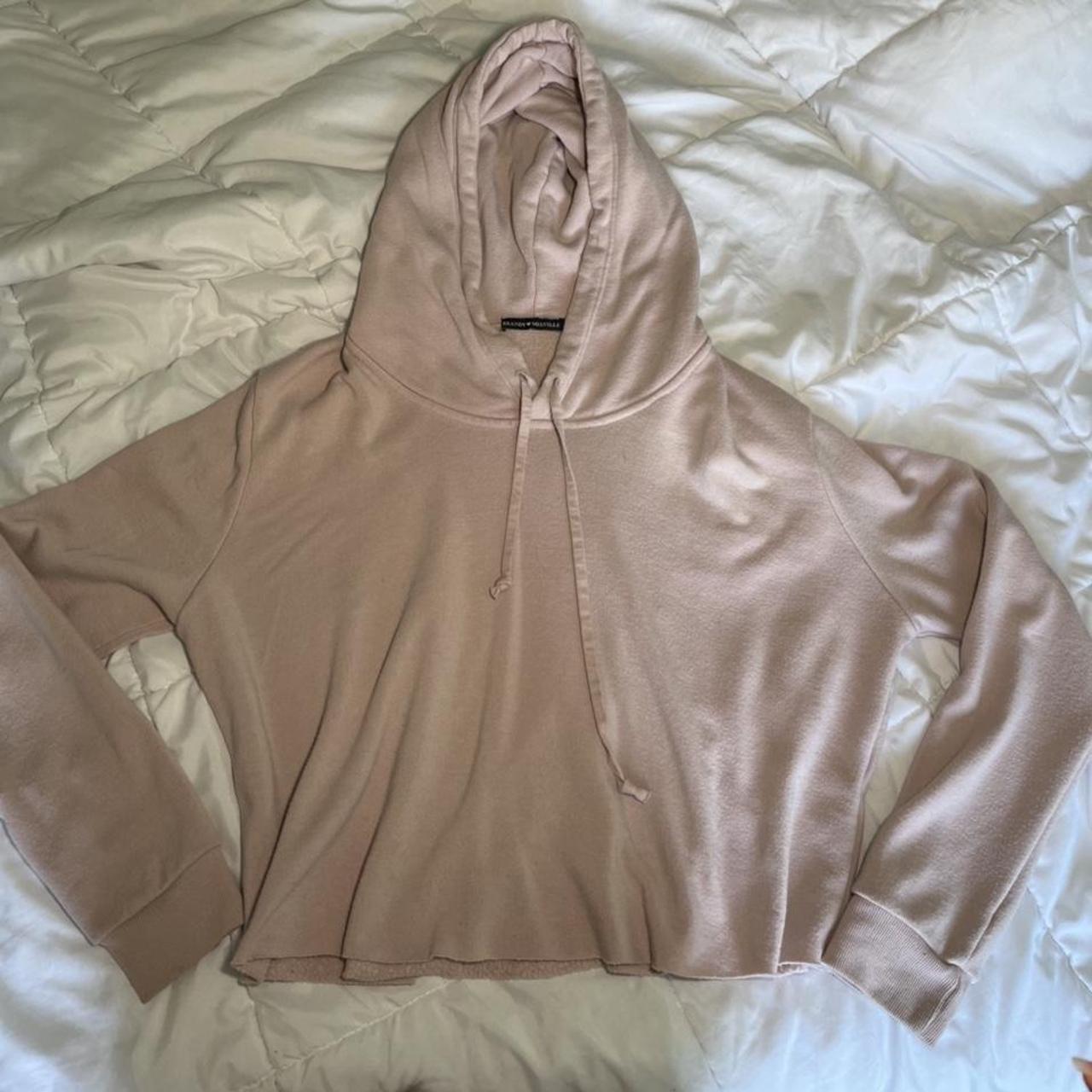 Brandy Melville Women's Pink Sweatshirt | Depop