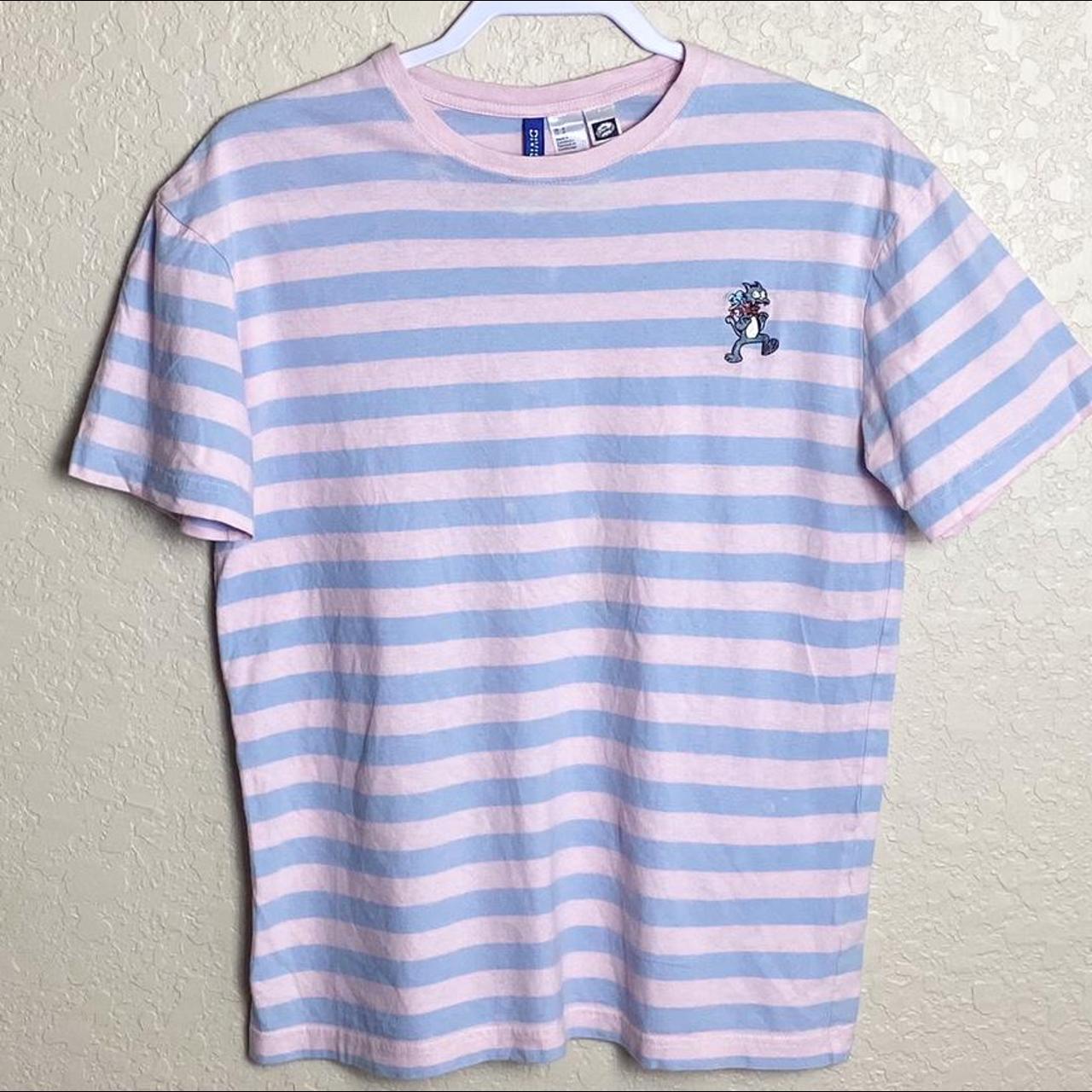 Divided Itchy and Scratchy Striped T Shirt Small