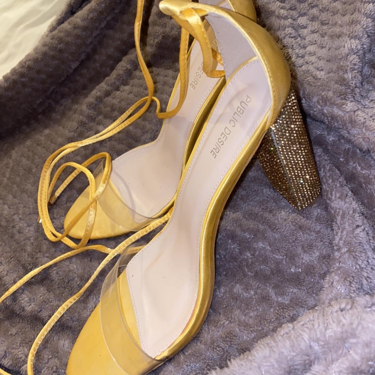 yellow diamond heels