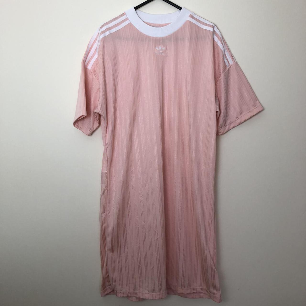 adidas pink t shirt dress