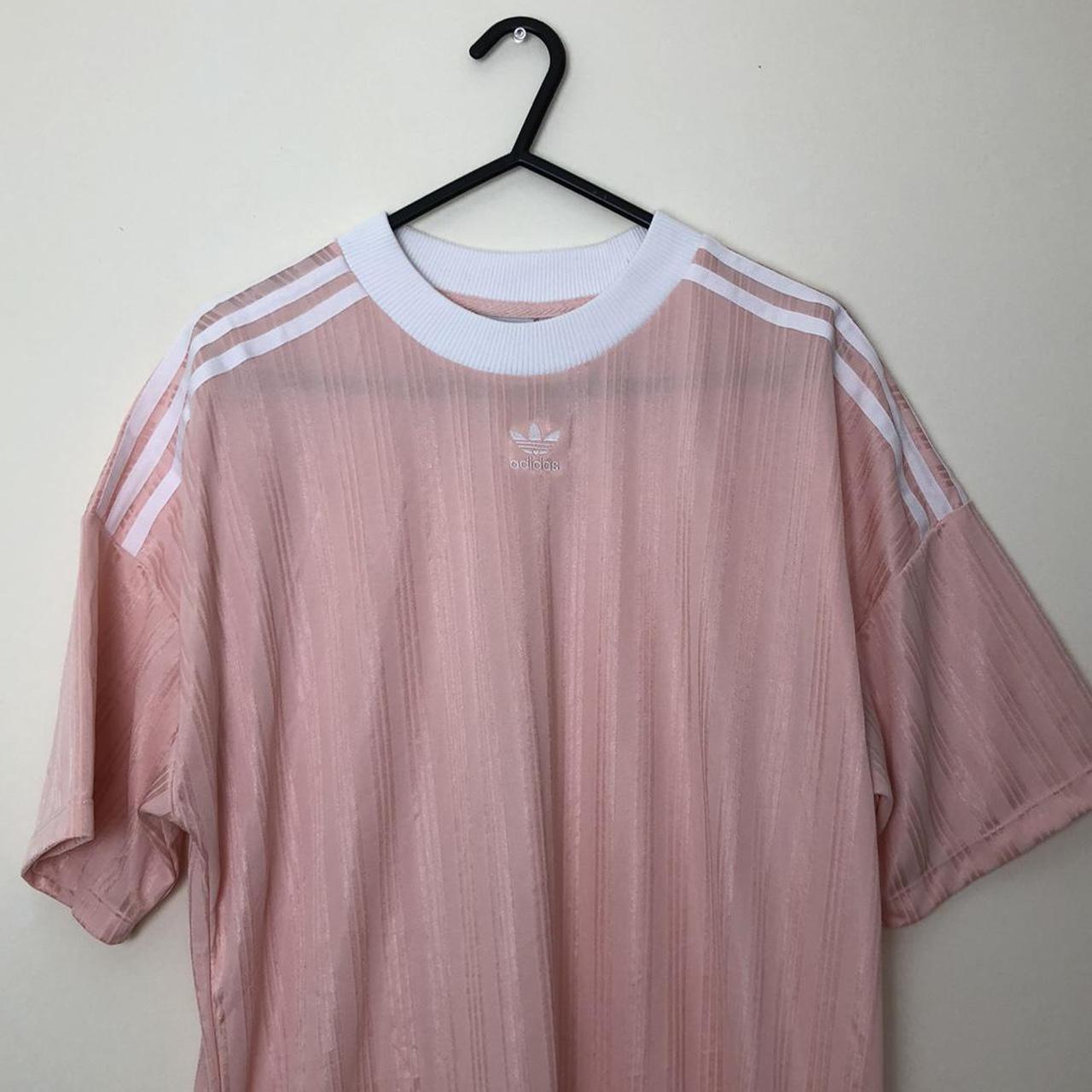 adidas pink t shirt dress