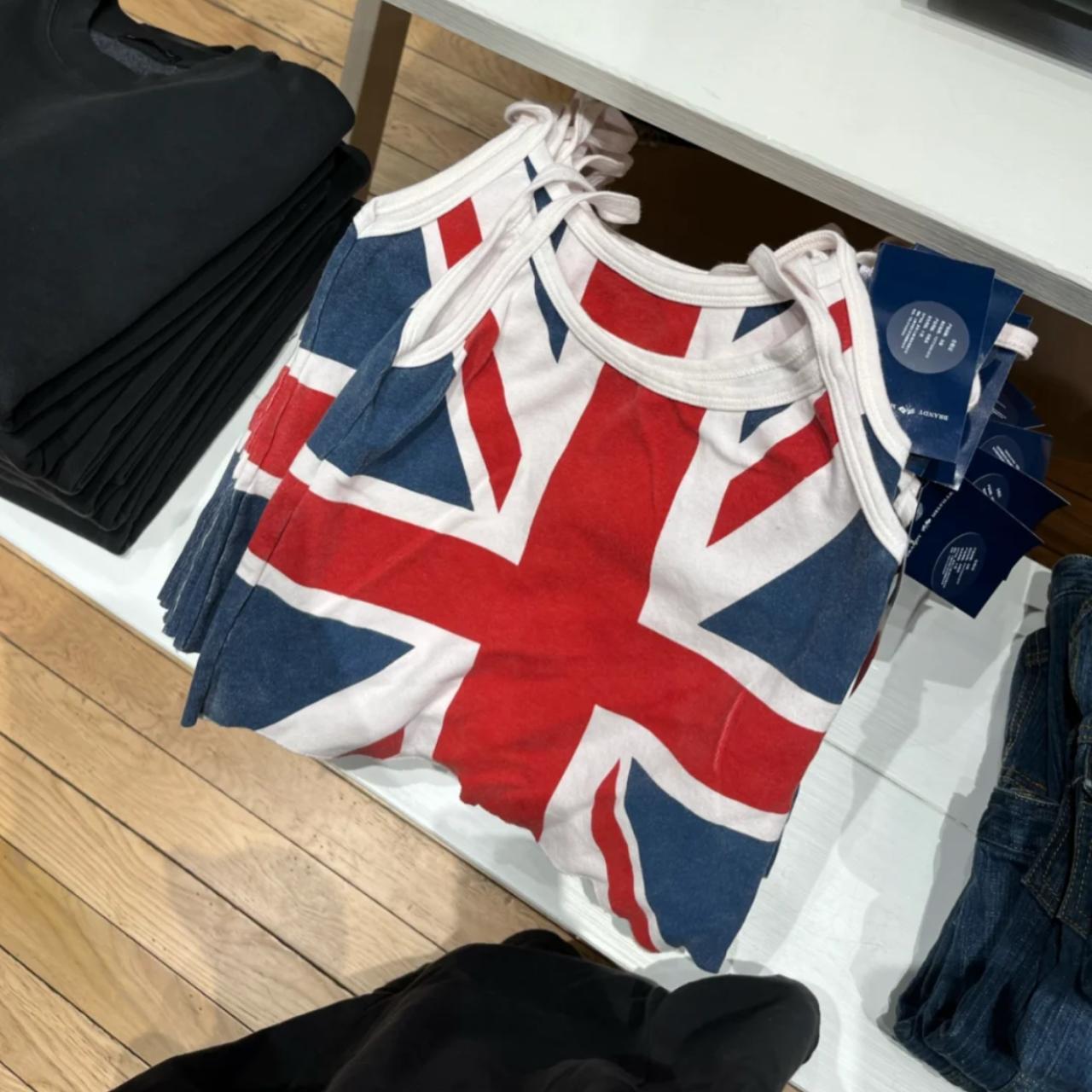 BNWT brandy melville union jack tank top Rare and... Depop