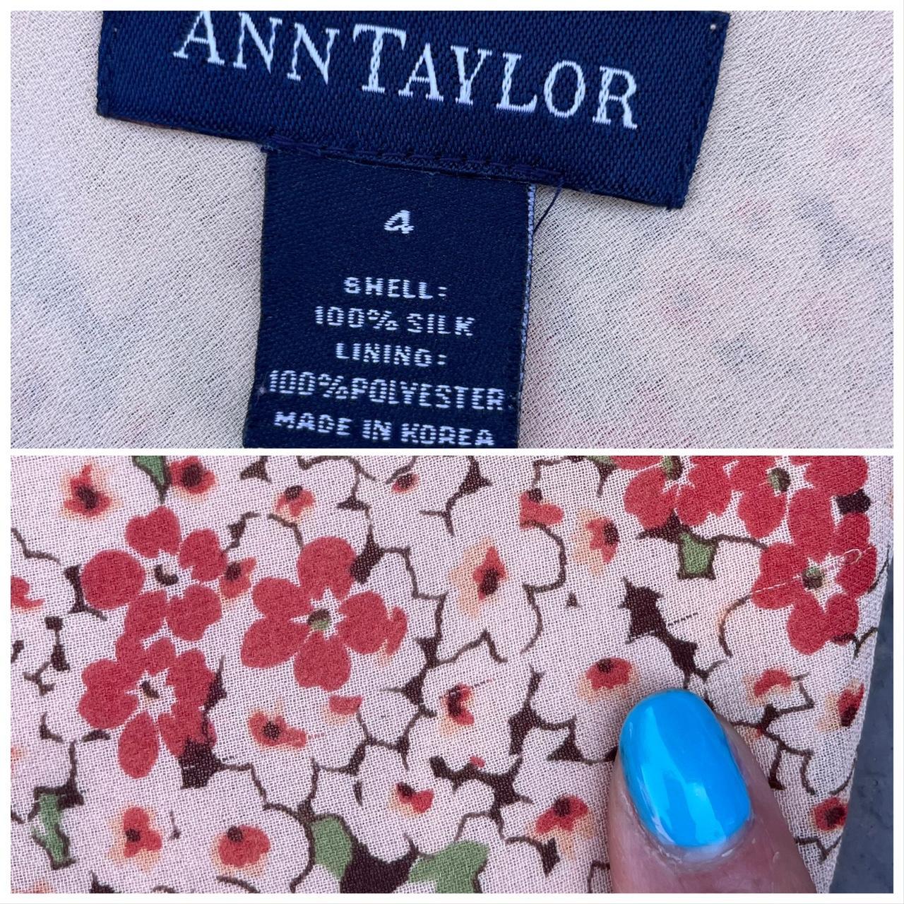 Ann Taylor Women's Orange and Tan Skirt (4)