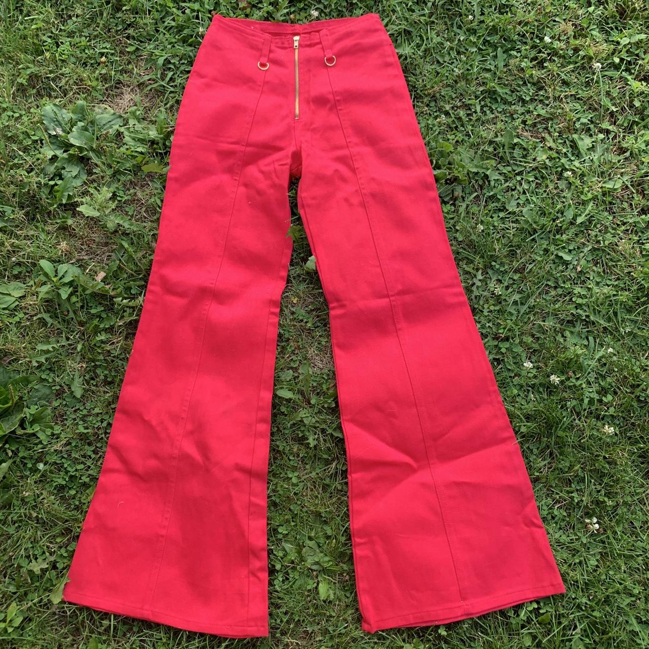 🍒 70s Deadstock Vintage Glam Rock Bell Bottoms ❤️  - Depop